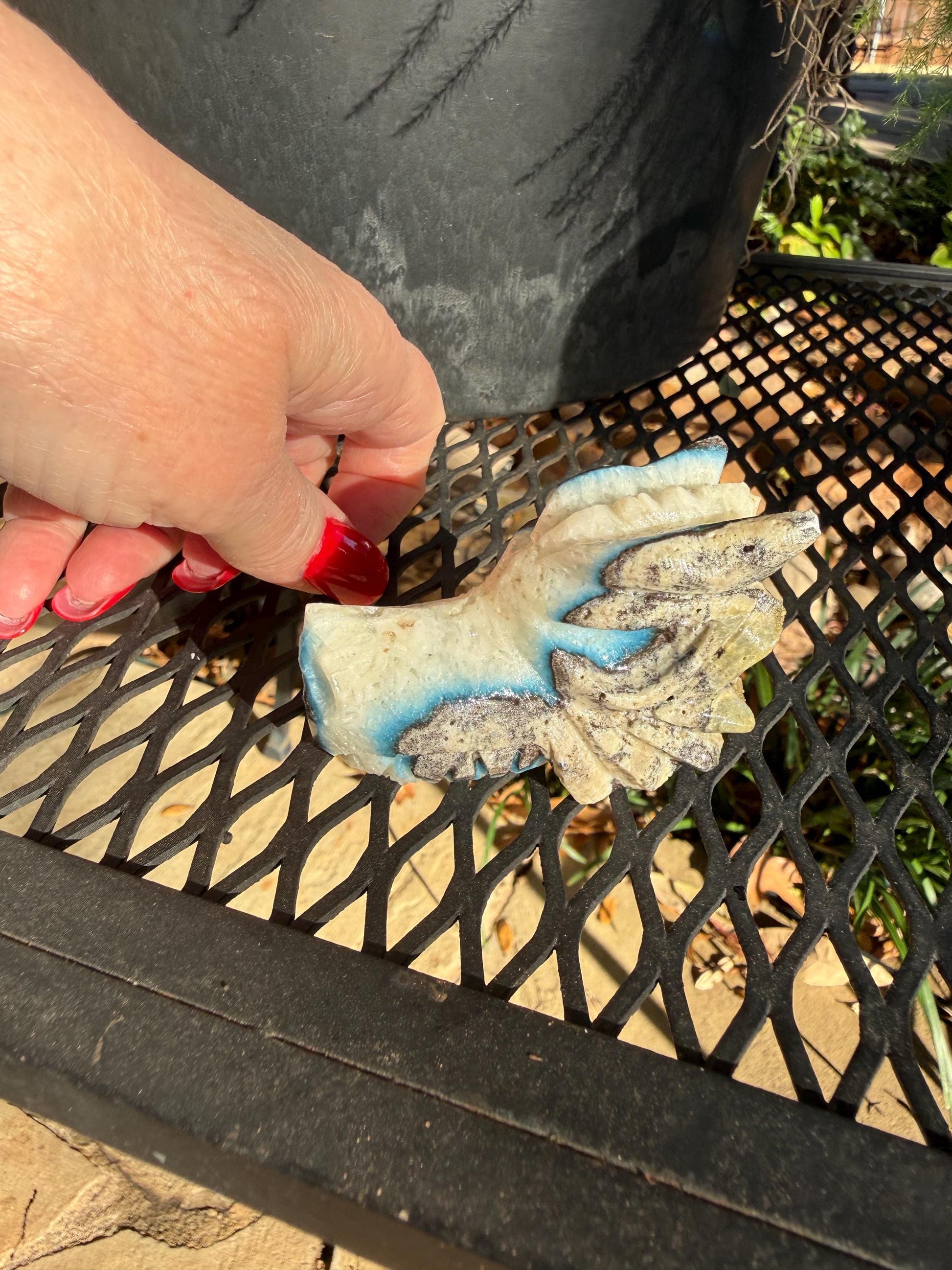 Nakauriite Blue Ice Glacierite Dragon, 2.75”, new, gift, altar, crystals, high vibration crystals, statement piece, rare