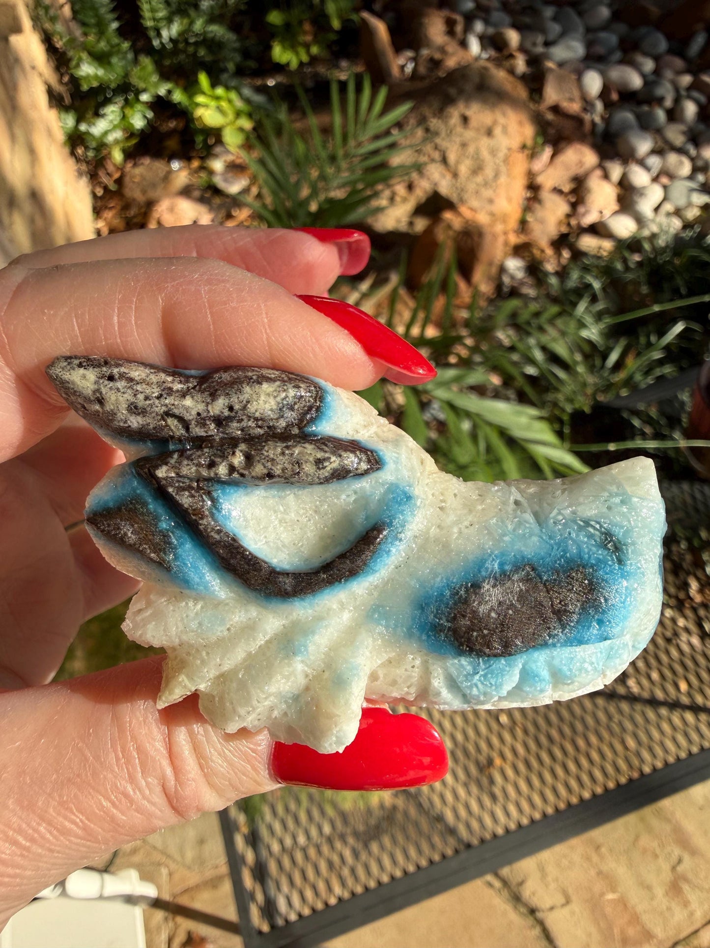 Nakauriite Blue Ice Glacierite Dragon, 2.75”, new, gift, altar, crystals, high vibration crystals, statement piece, rare