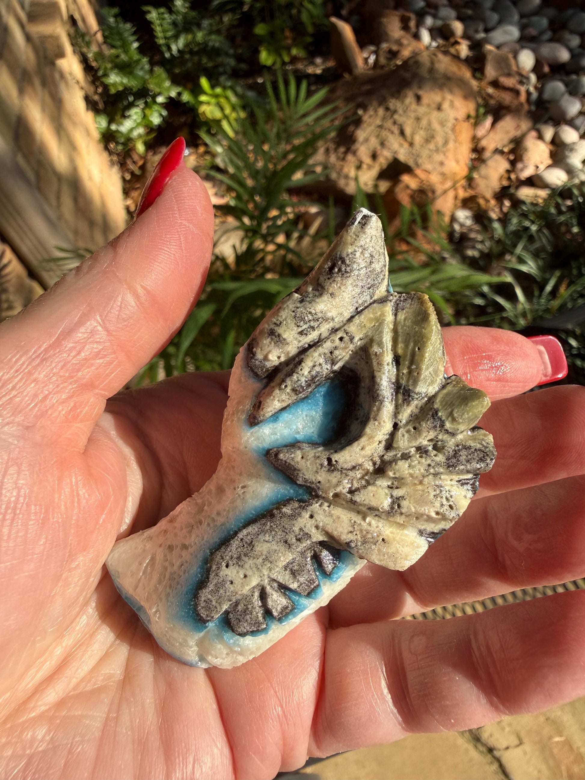 Nakauriite Blue Ice Glacierite Dragon, 2.75”, new, gift, altar, crystals, high vibration crystals, statement piece, rare