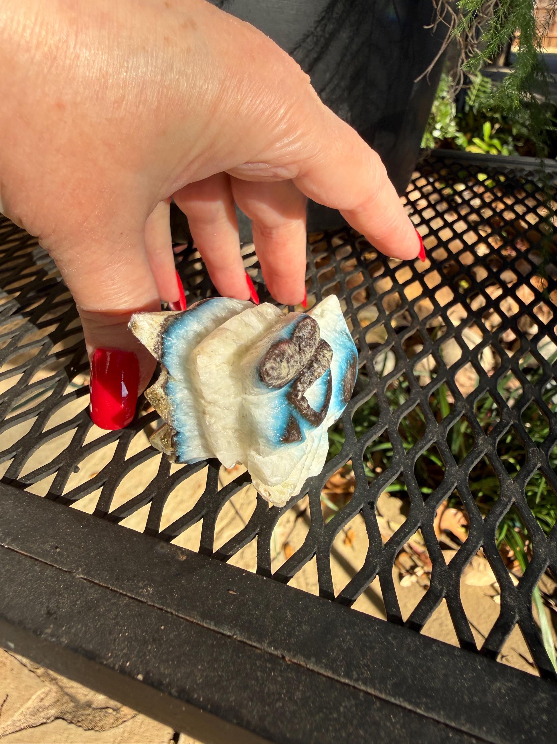 Nakauriite Blue Ice Glacierite Dragon, 2.75”, new, gift, altar, crystals, high vibration crystals, statement piece, rare