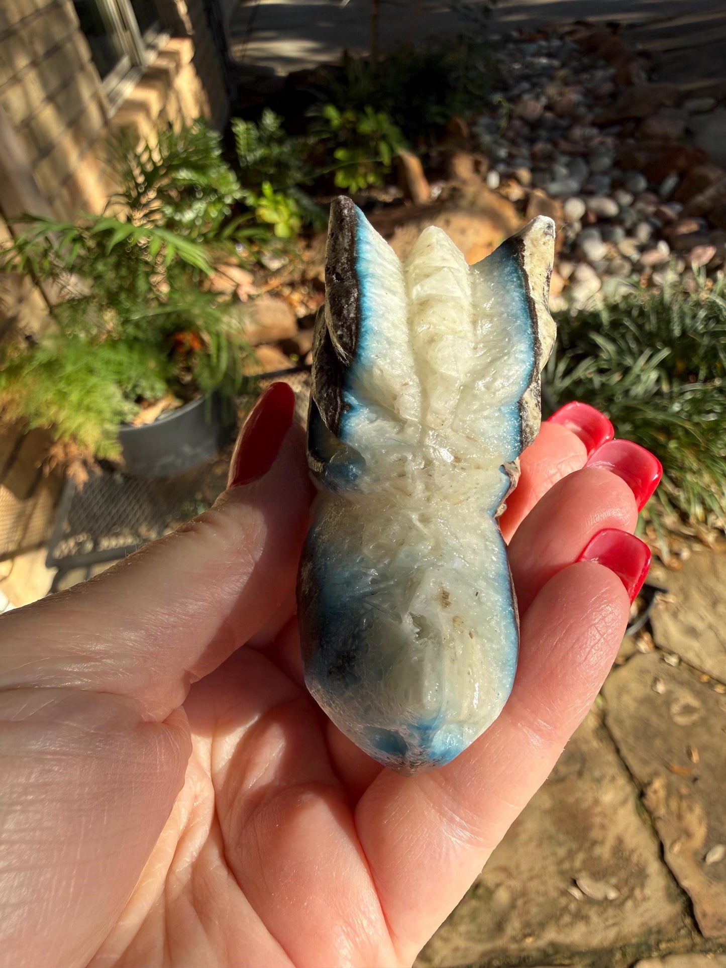 Nakauriite Blue Ice Glacierite Dragon, 2.75”, new, gift, altar, crystals, high vibration crystals, statement piece, rare