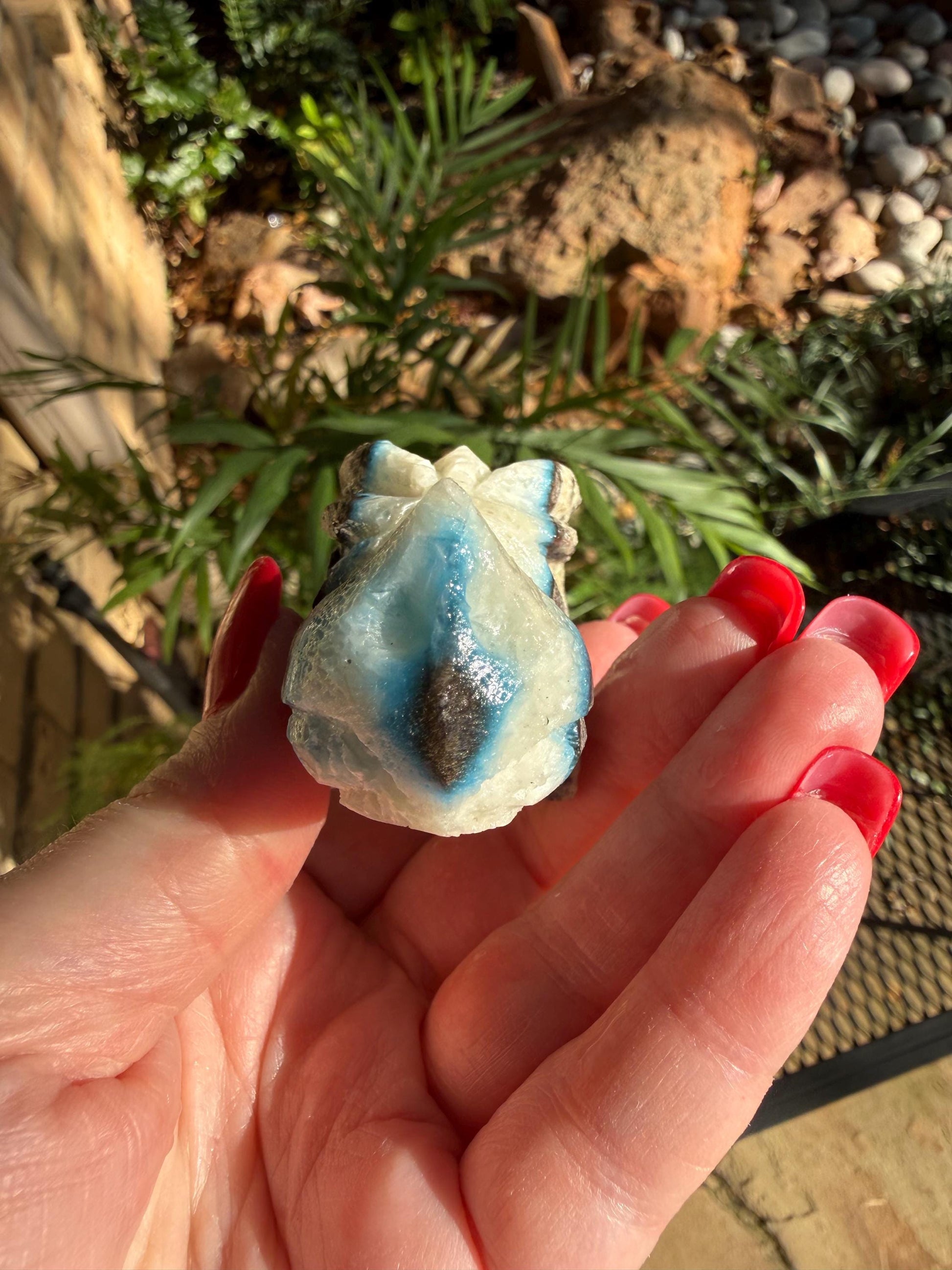 Nakauriite Blue Ice Glacierite Dragon, 2.75”, new, gift, altar, crystals, high vibration crystals, statement piece, rare