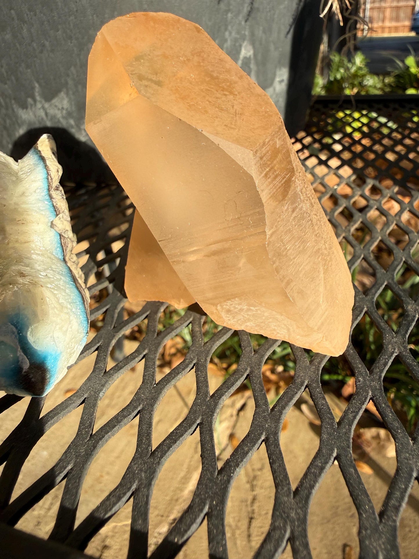 Rare Record Keeper Gold Twin Crossed Penetrator Lemurian, new, high quality, 3”, crystal healing, gift