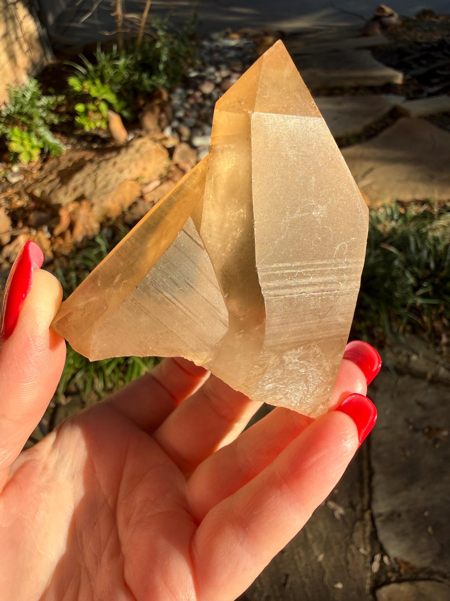 Rare Record Keeper Gold Twin Crossed Penetrator Lemurian, new, high quality, 3”, crystal healing, gift