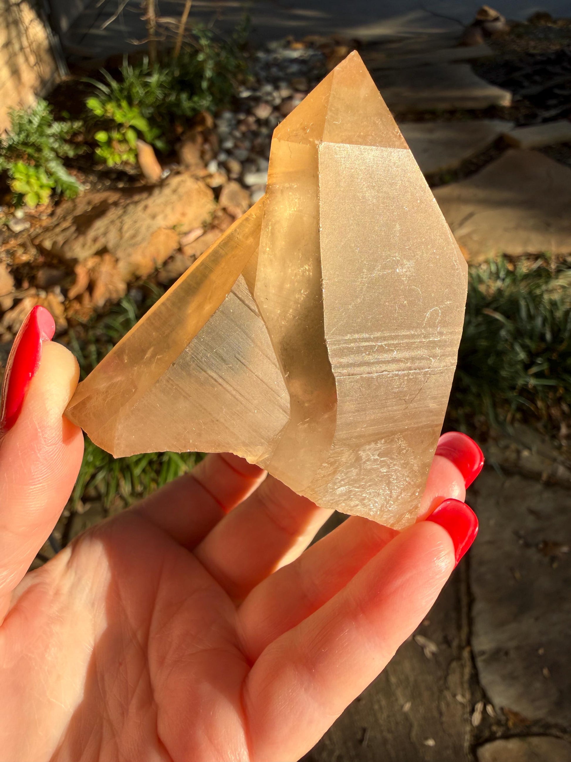 Rare Record Keeper Gold Twin Crossed Penetrator Lemurian, new, high quality, 3”, crystal healing, gift