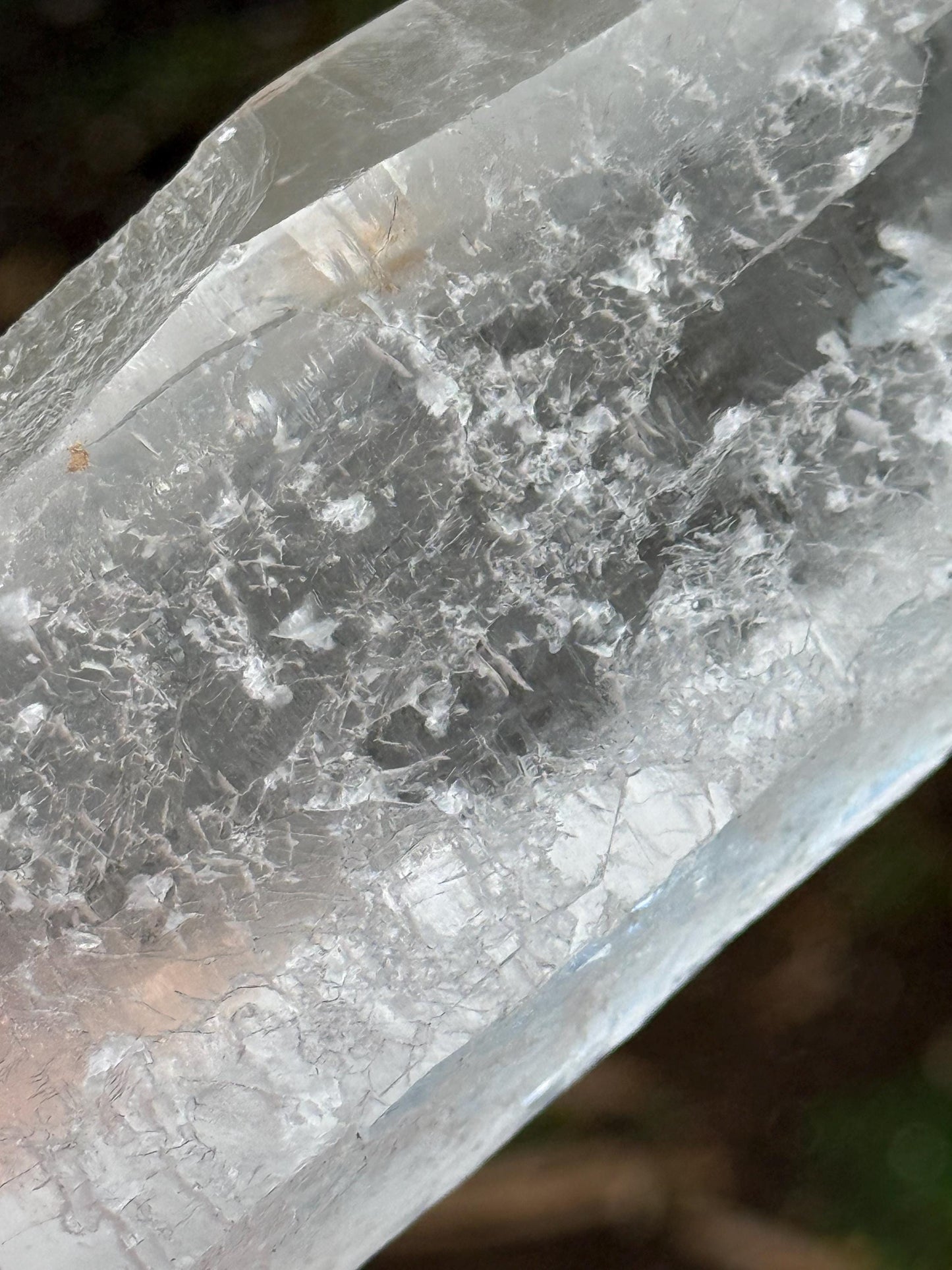 Mystical Sugared Singing Laser Lemurian Shaman’s Wand Staff, Rare, New, gift, 1.15.8 lbs , 9” statement piece, high vibration crystals