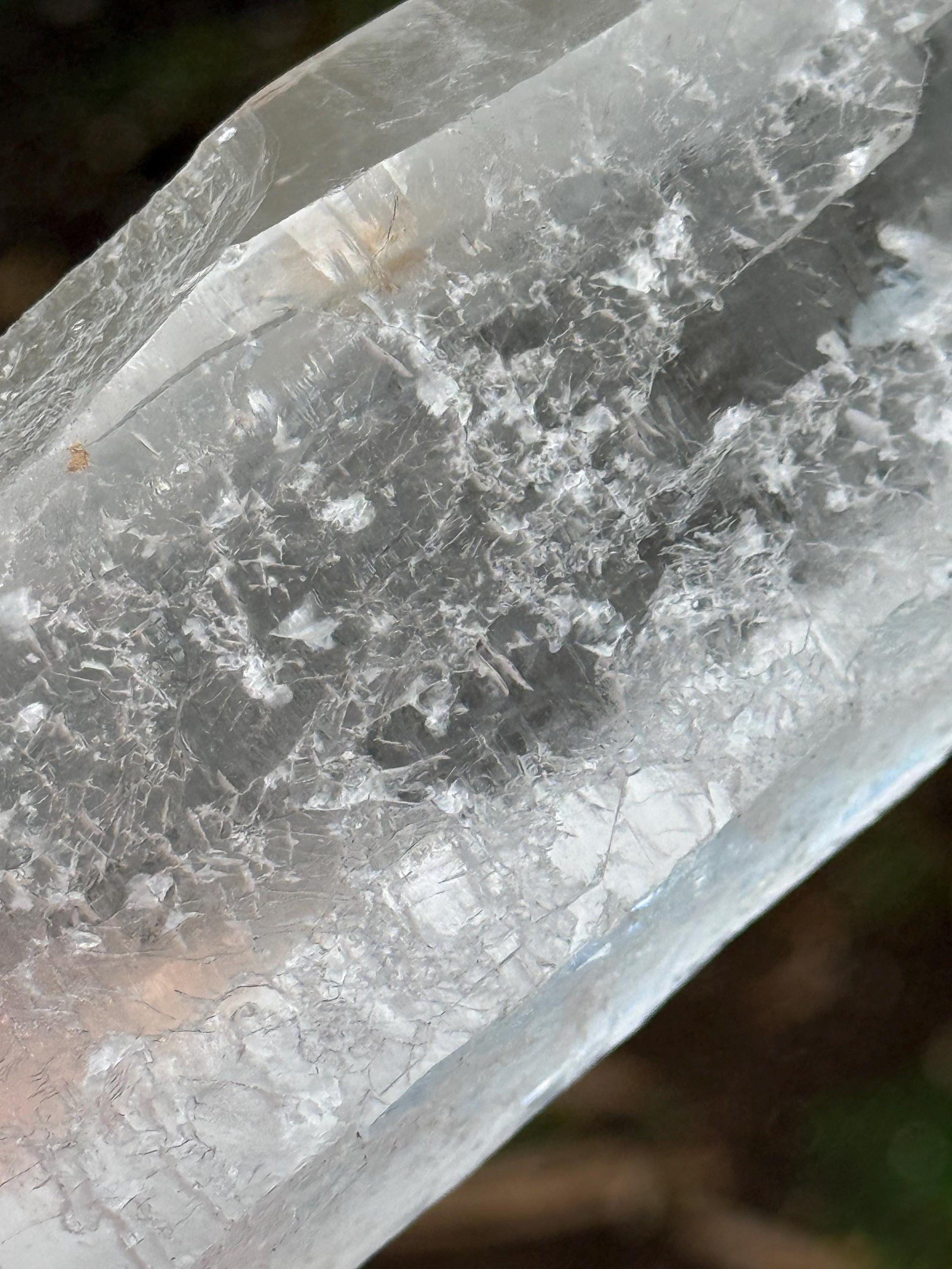 Mystical Sugared Singing Laser Lemurian Shaman’s Wand Staff, Rare, New, gift, 1.15.8 lbs , 9” statement piece, high vibration crystals