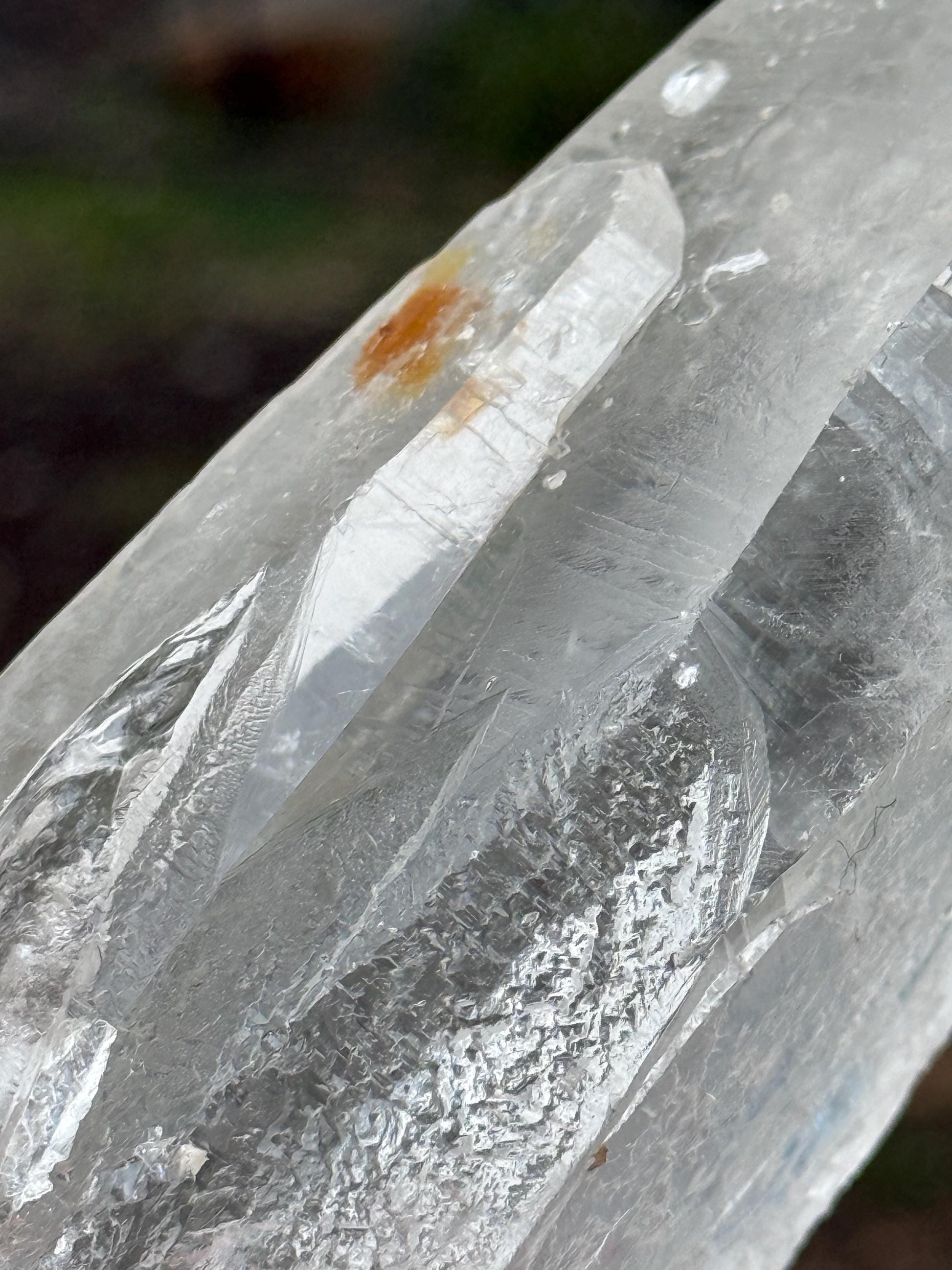 Mystical Sugared Singing Laser Lemurian Shaman’s Wand Staff, Rare, New, gift, 1.15.8 lbs , 9” statement piece, high vibration crystals