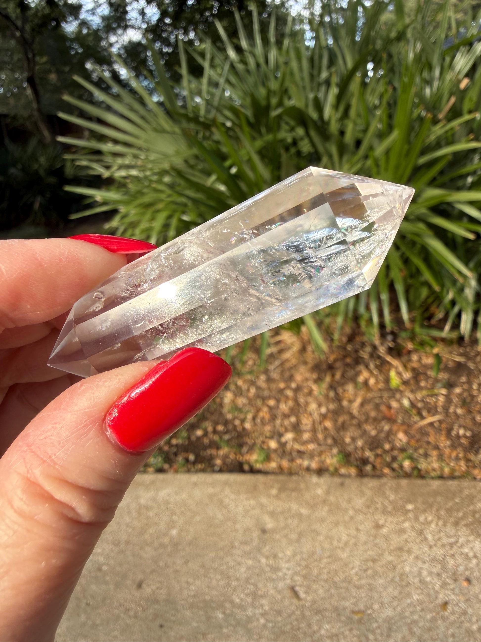 Lemurian Quartz Vogel Wand, High Vibration Crystal Healing, 2.75”