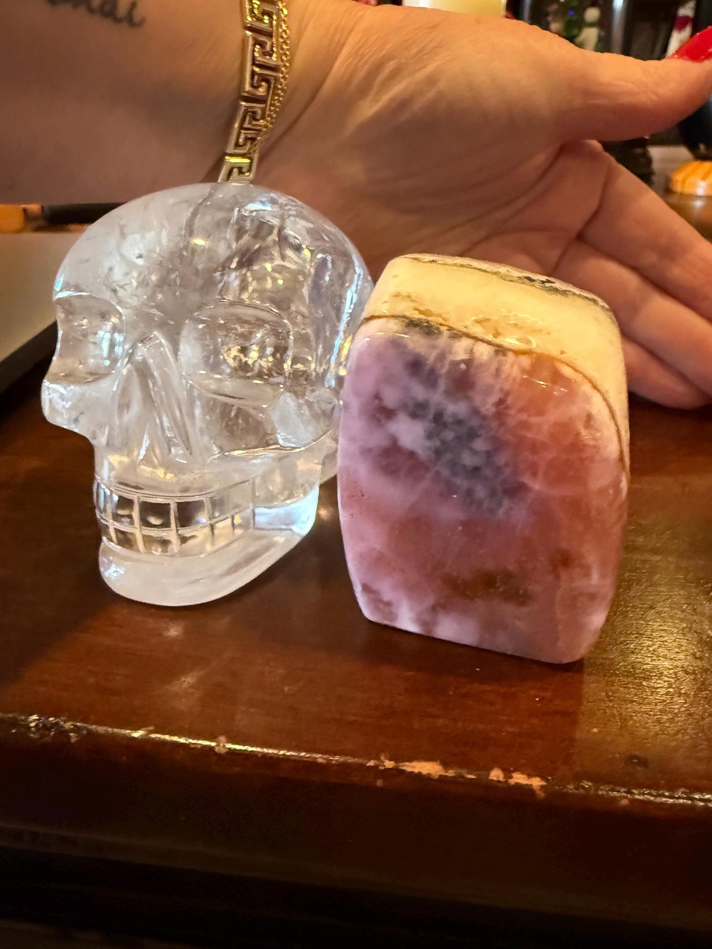 Sweet Heart-Opening Pink Aragonite Polished Rough, 2.25”, New, Crystal Healing, Gift, Altar, High Vibration Crystals