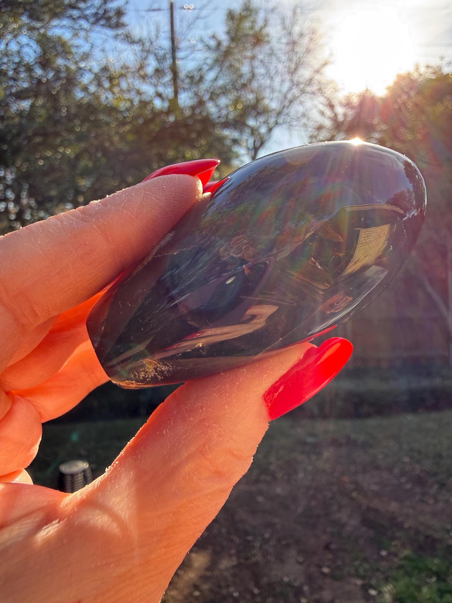 Polished authentic amber tower, New, altar, gift, high vibration crystals, natural, crystal healing, 3”