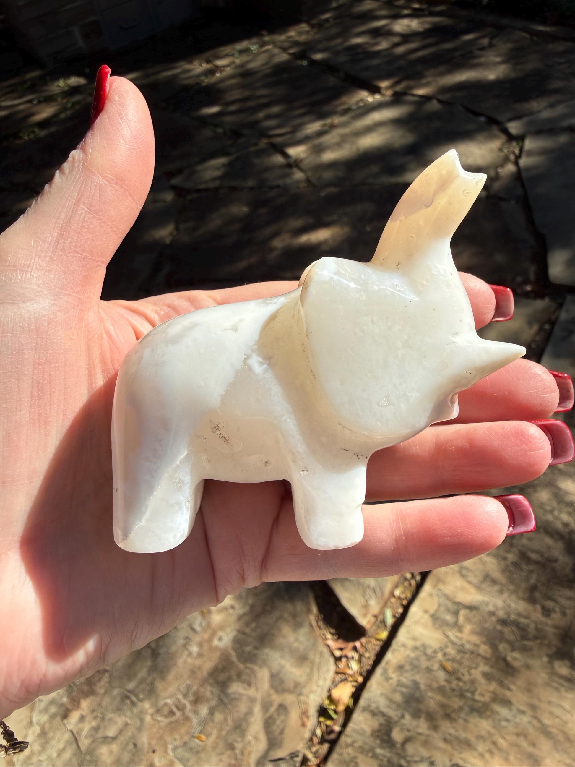 Merlinite Dendritic Agate Elephant, New, Crystal Healing, Tarot, High Vibration Crystals, 3.5”