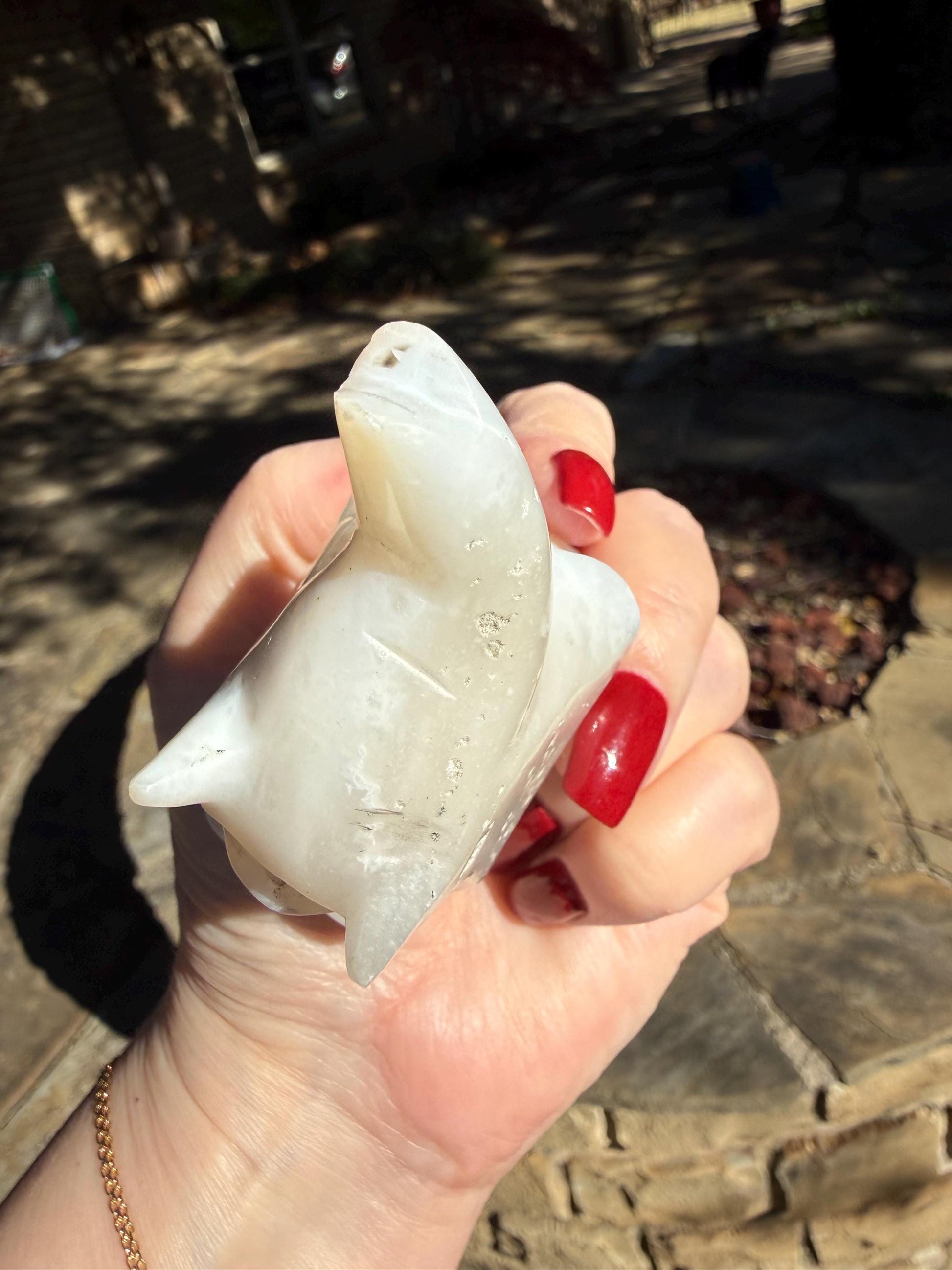 Merlinite Dendritic Agate Elephant, New, Crystal Healing, Tarot, High Vibration Crystals, 3.5”