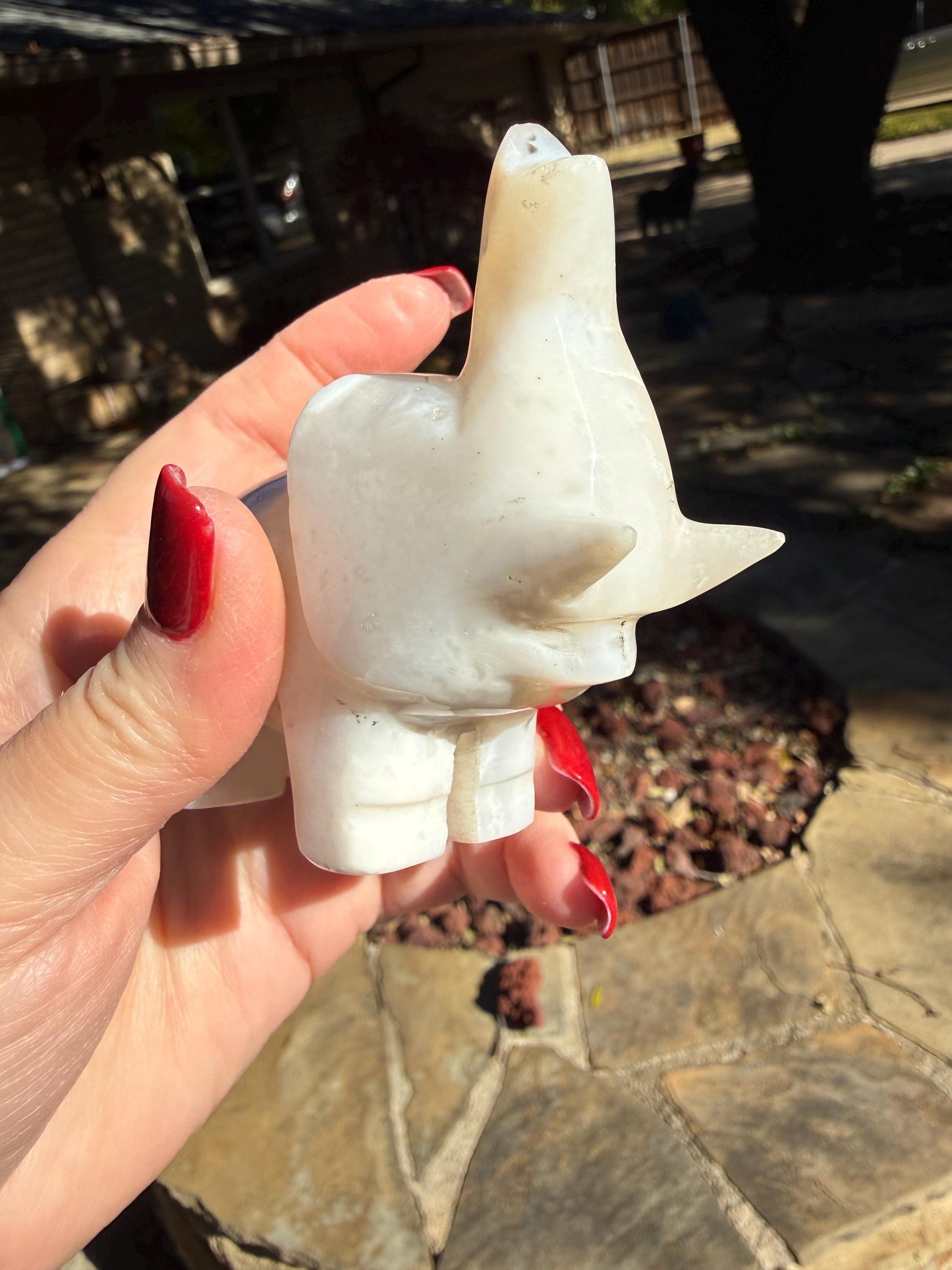 Merlinite Dendritic Agate Elephant, New, Crystal Healing, Tarot, High Vibration Crystals, 3.5”