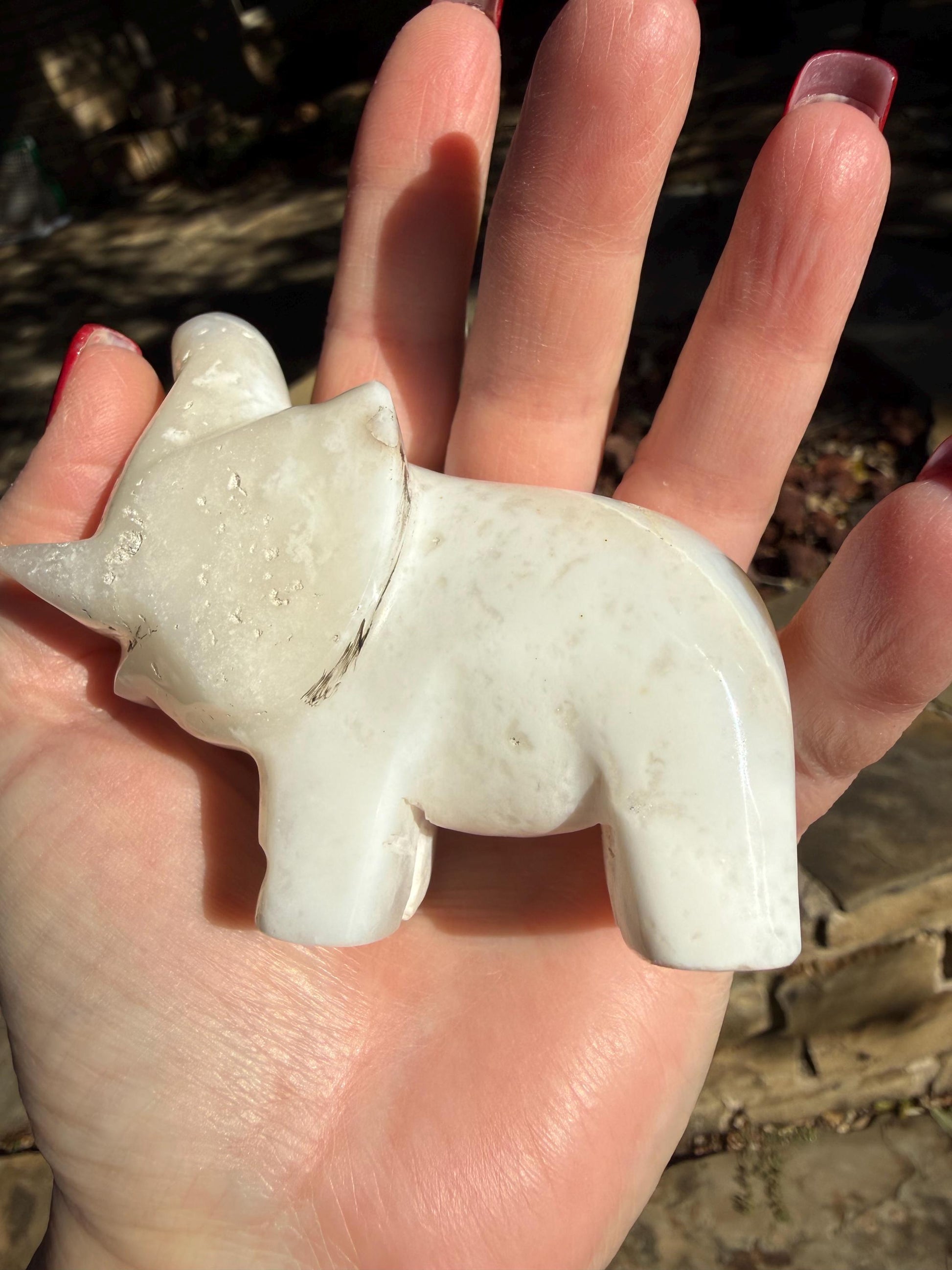 Merlinite Dendritic Agate Elephant, New, Crystal Healing, Tarot, High Vibration Crystals, 3.5”