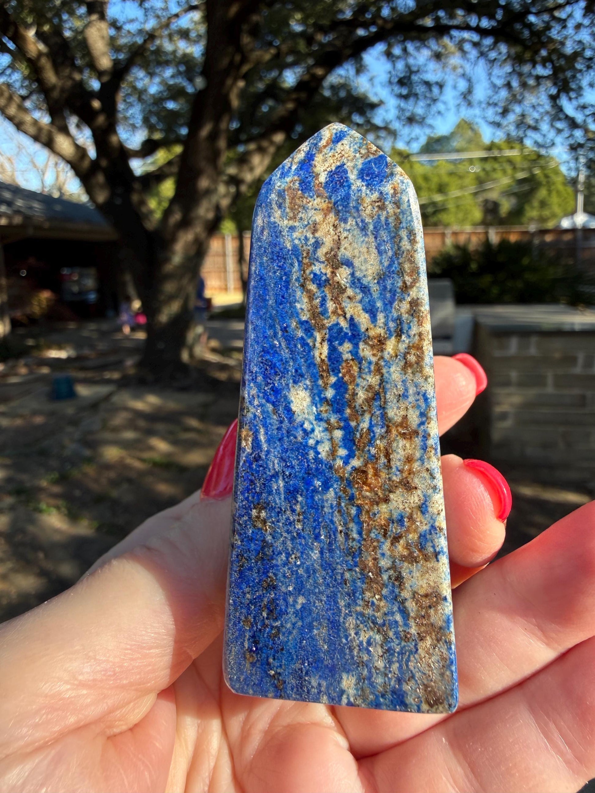 Lapis Lazuli Tower AAA, 3.2”, New, Crystal Healing, Gift, Altar, High Vibration Crystals