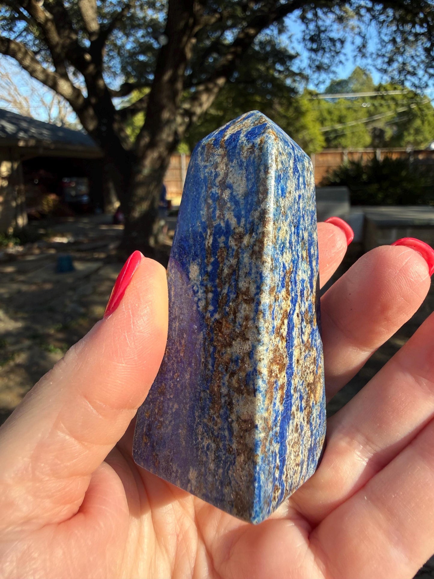 Lapis Lazuli Tower AAA, 3.2”, New, Crystal Healing, Gift, Altar, High Vibration Crystals