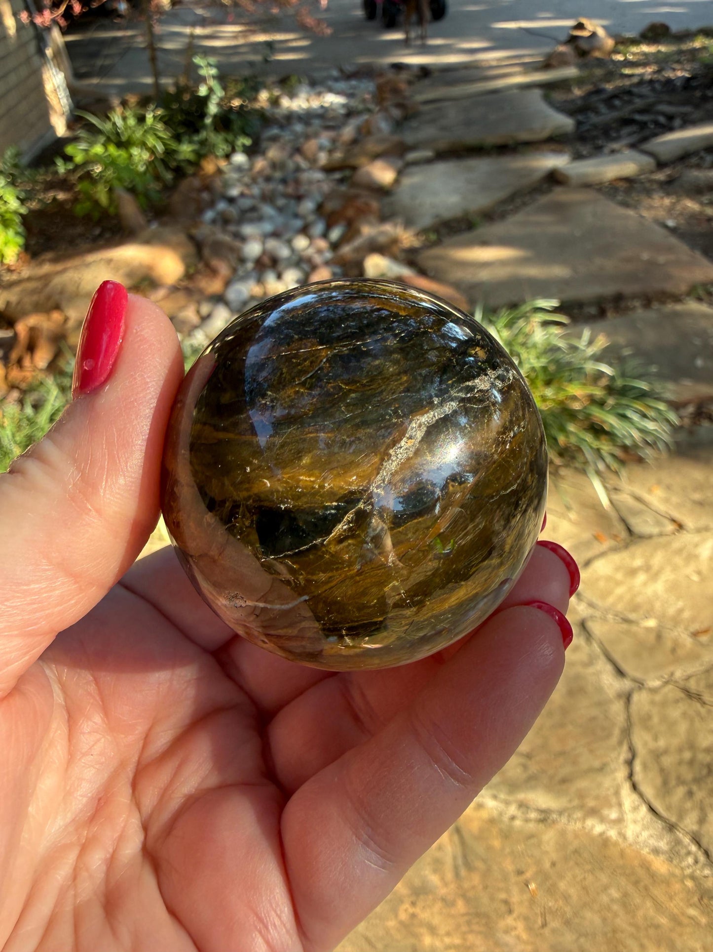 Blue Pietersite Sphere, New, altar, gift, crystal healing, high vibration crystals, 6.5”