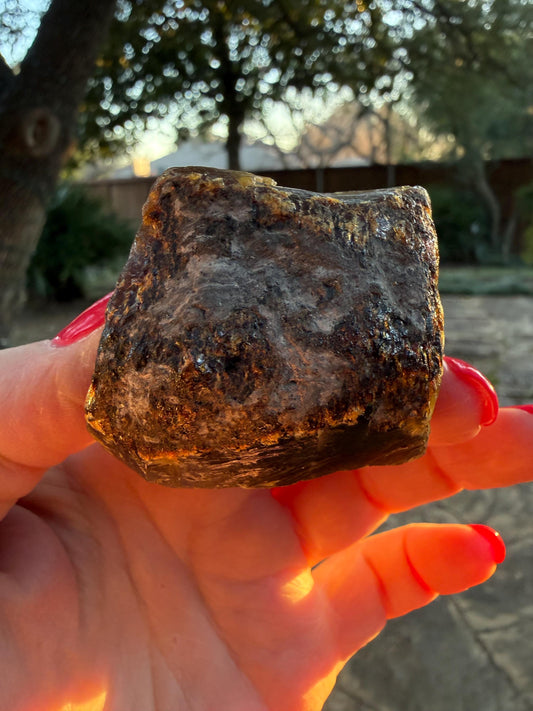 Raw amber chunk, New, altar, gift, high vibration crystals, natural, crystal healing, 1.5”
