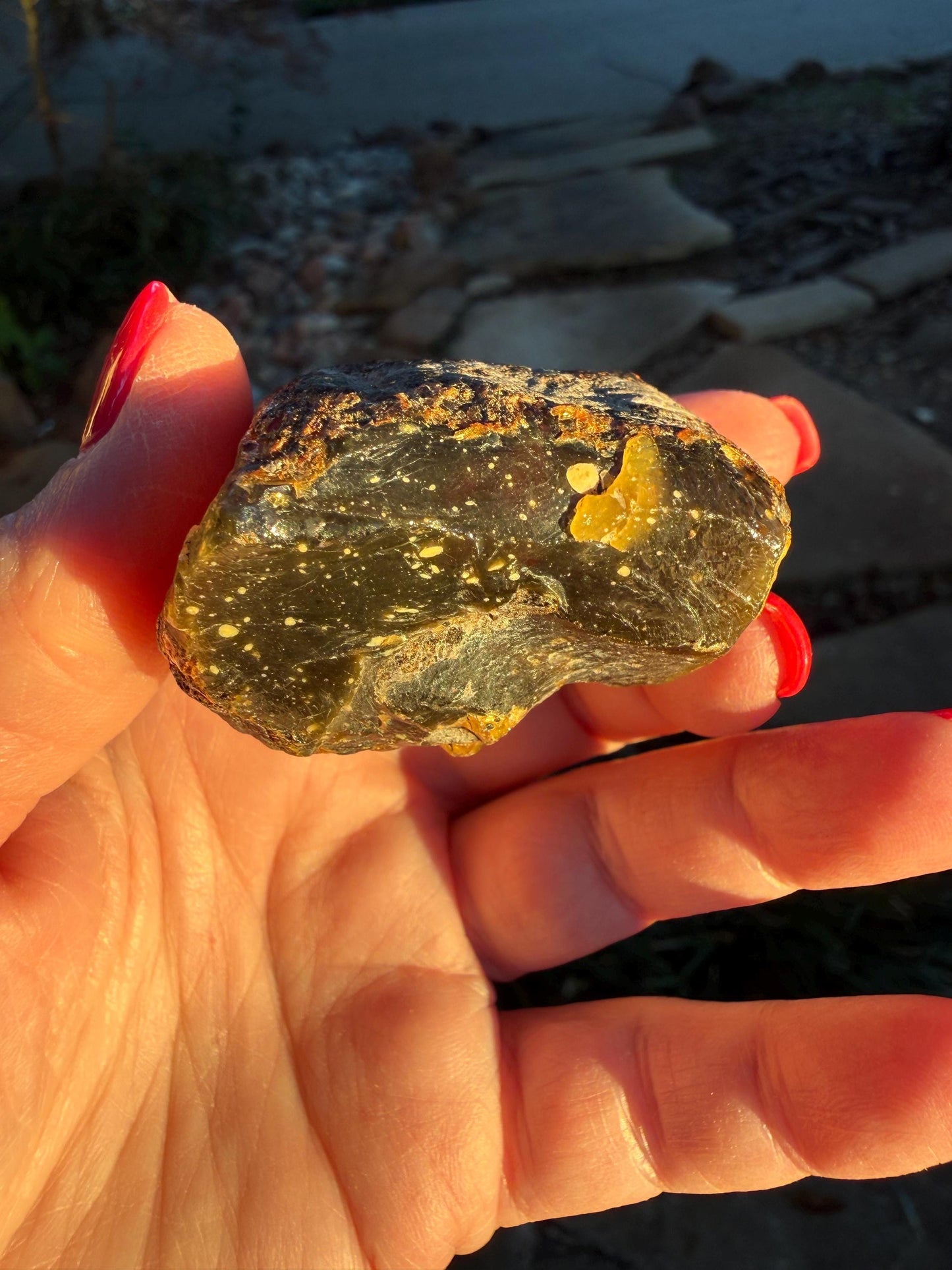 Raw amber chunk, New, altar, gift, high vibration crystals, natural, crystal healing, 1”