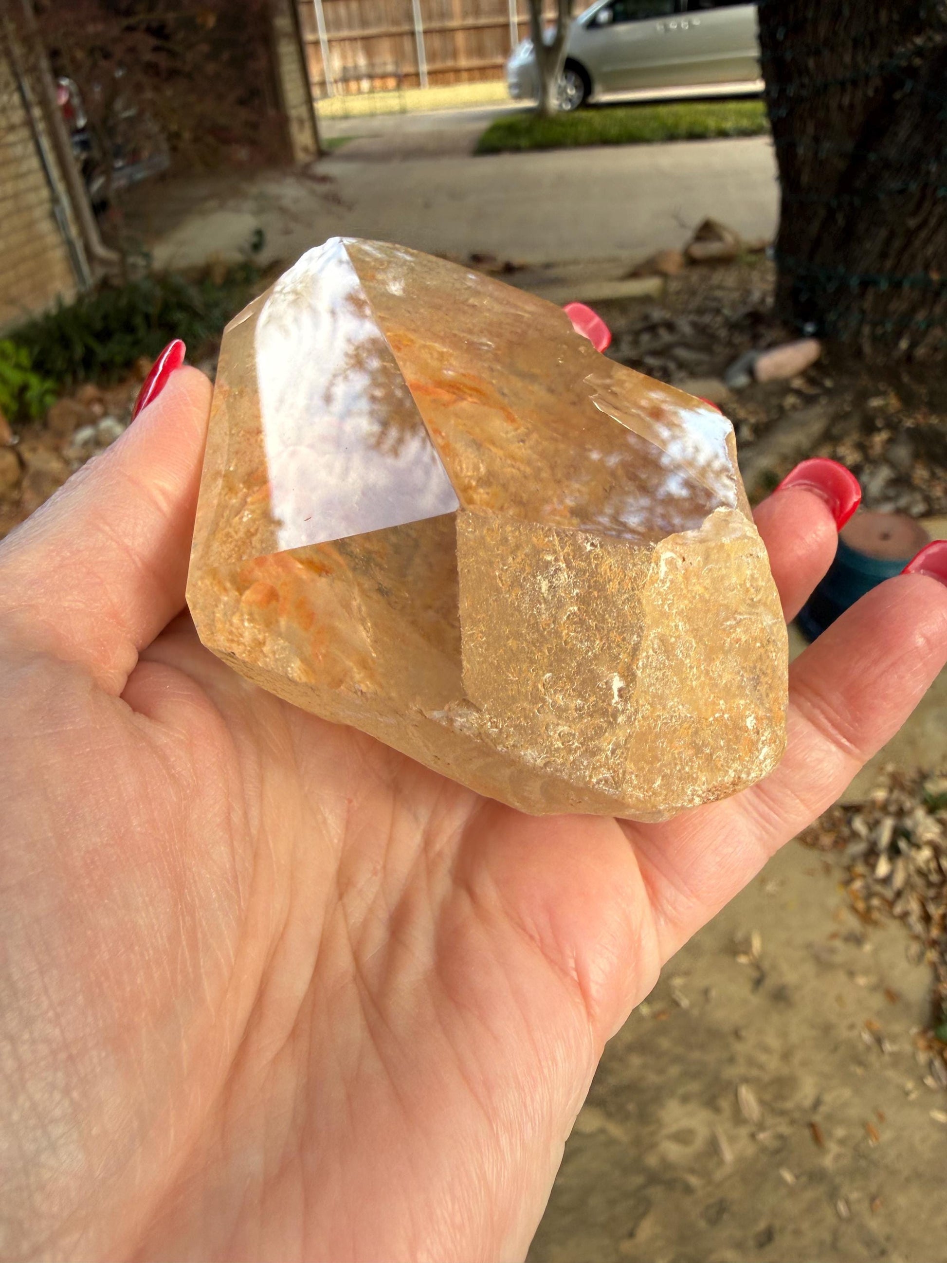 Golden Healer Dragon egg, new, altar, gifts, crystal healing, high vibration crystals, 3.75”