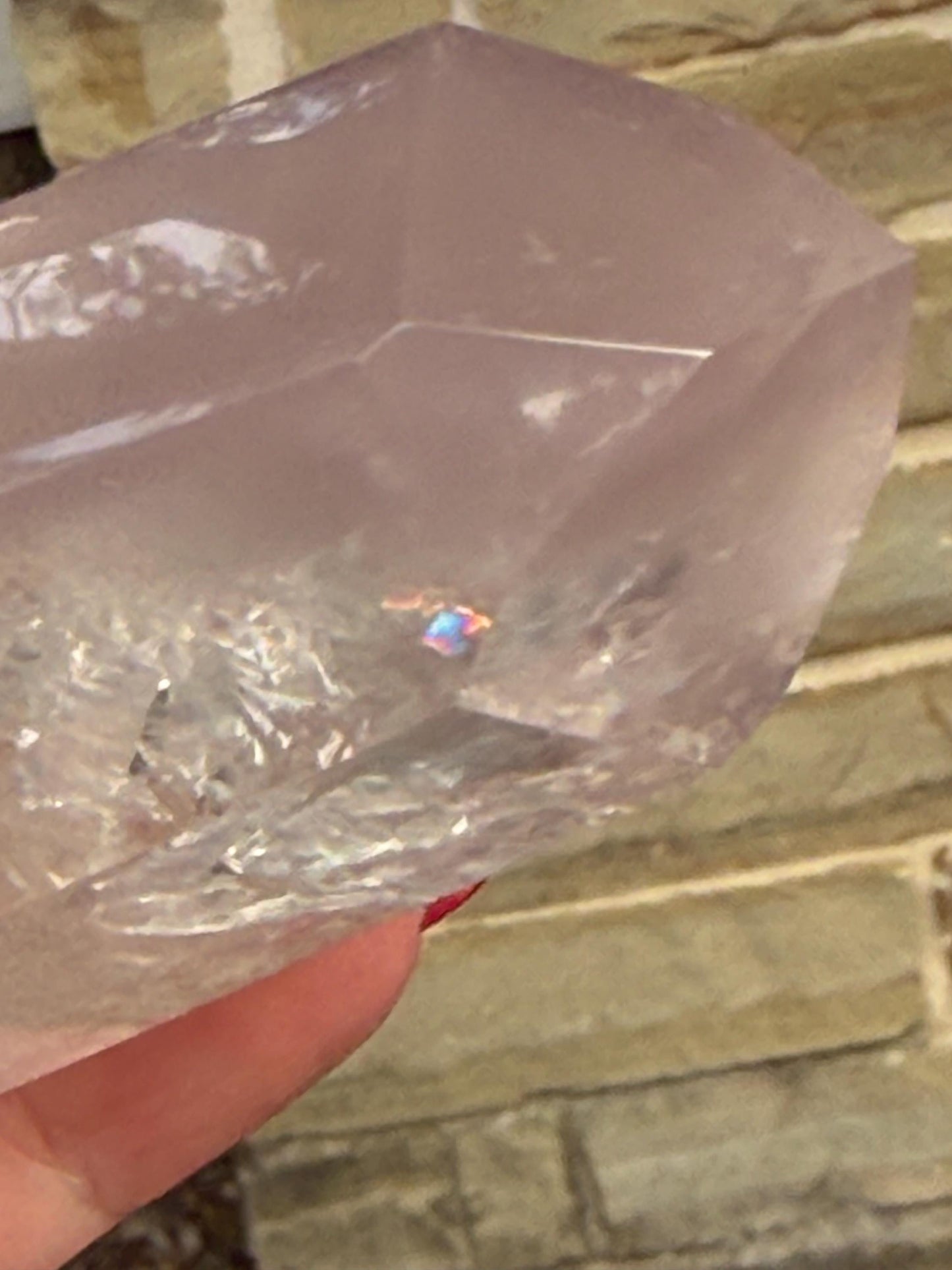 Large Rare Pink Lithium Lemurian, new, high quality, 2.75”, crystal healing, gift