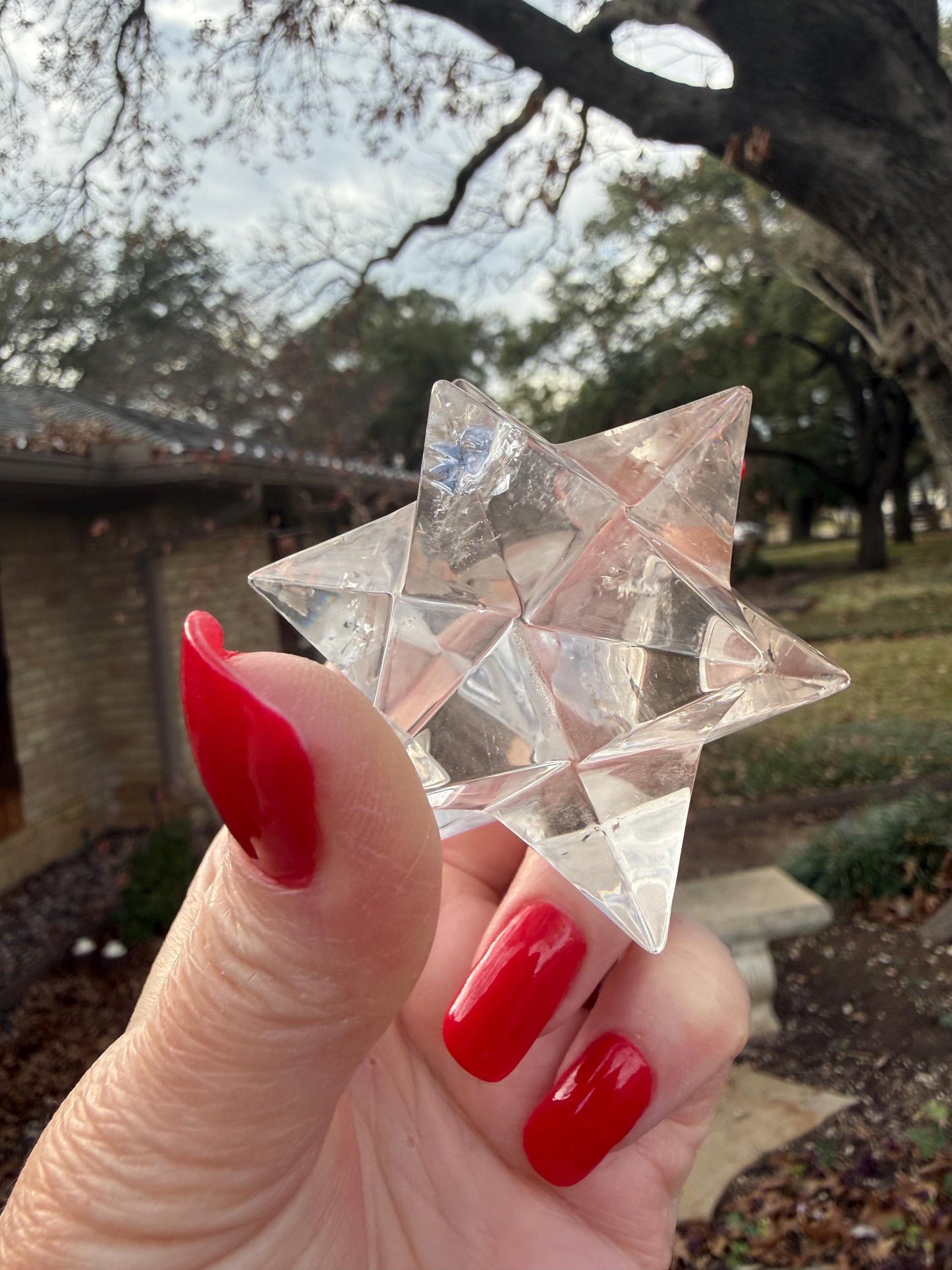 Lemurian Quartz Moravian Merkaba Star 2.5”, high vibration crystals, crystal healing, gift