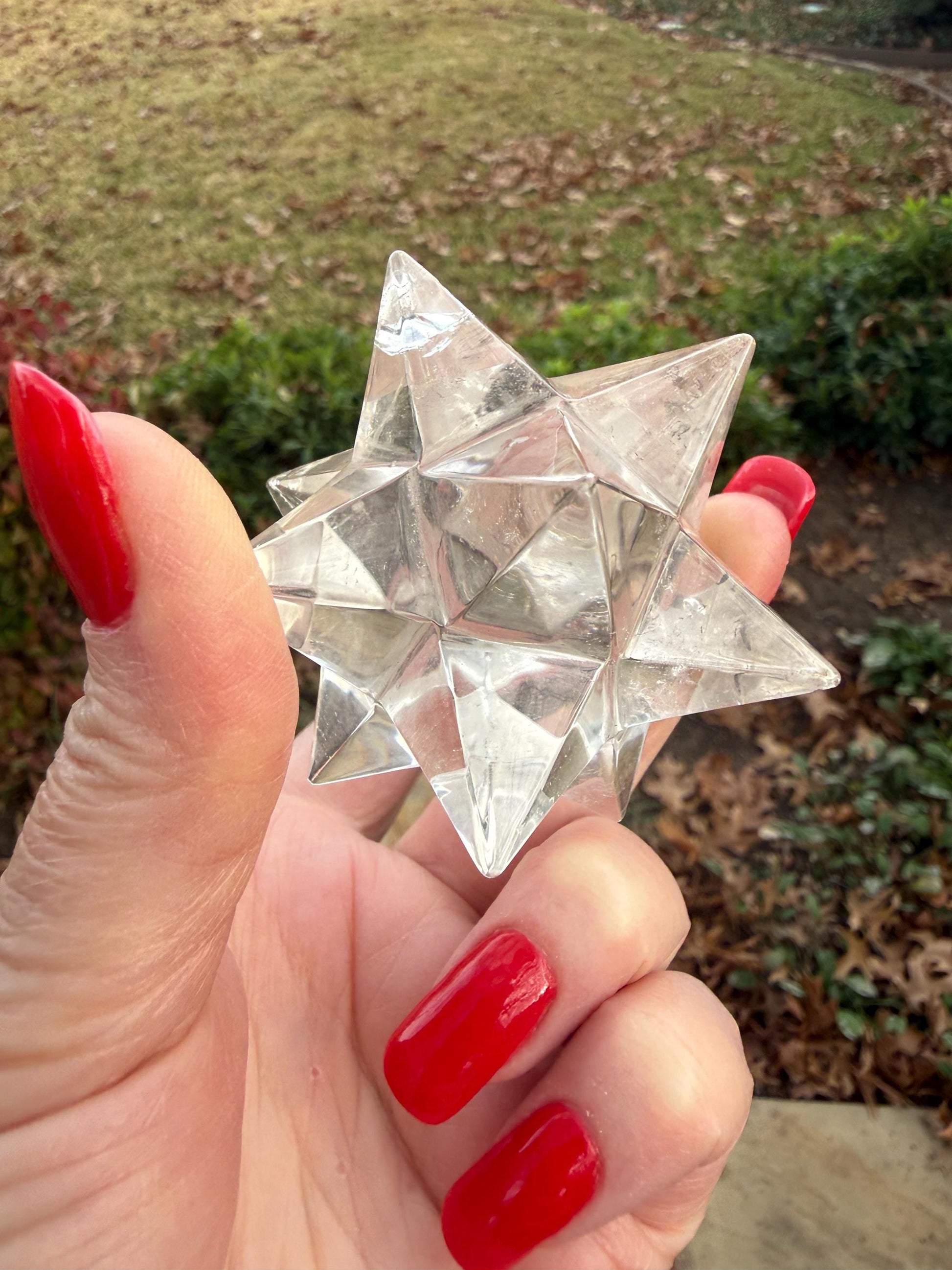 Lemurian Quartz Moravian Merkaba Star 2.5”, high vibration crystals, crystal healing, gift