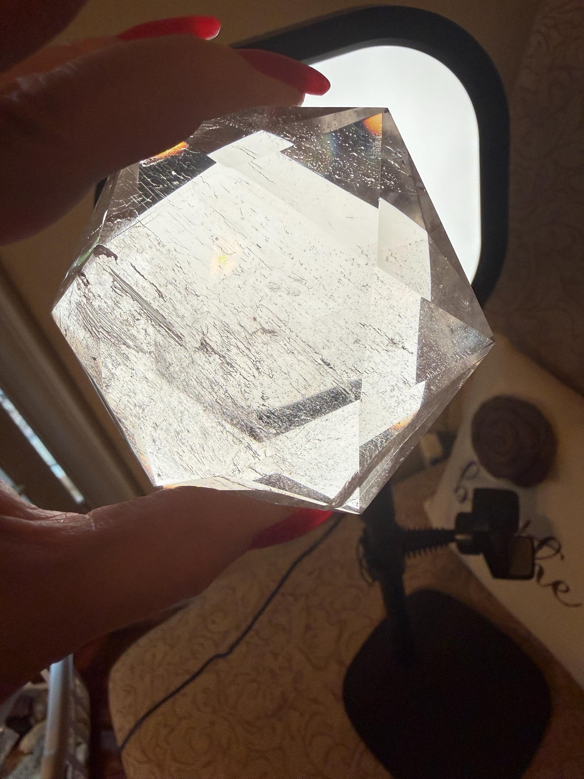 Lemurian Star, stunning carving, new, 3.6 ounces, 3”, Brazil, high vibration crystal healing, crystals, altar, gift