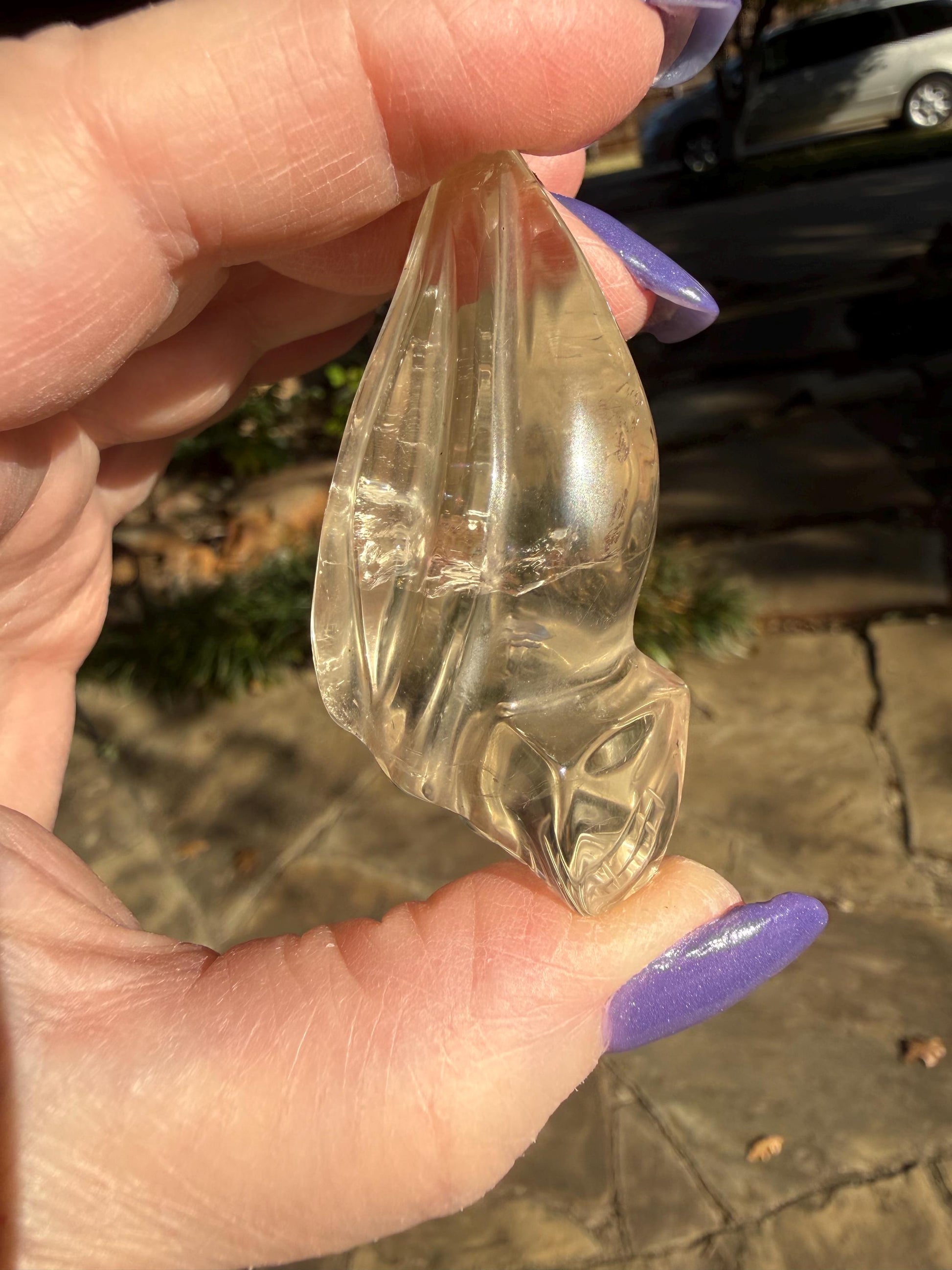 Citrine Travelers Skull, 2.3”, gifts, high vibration crystals, crystal healing, abundance skulls