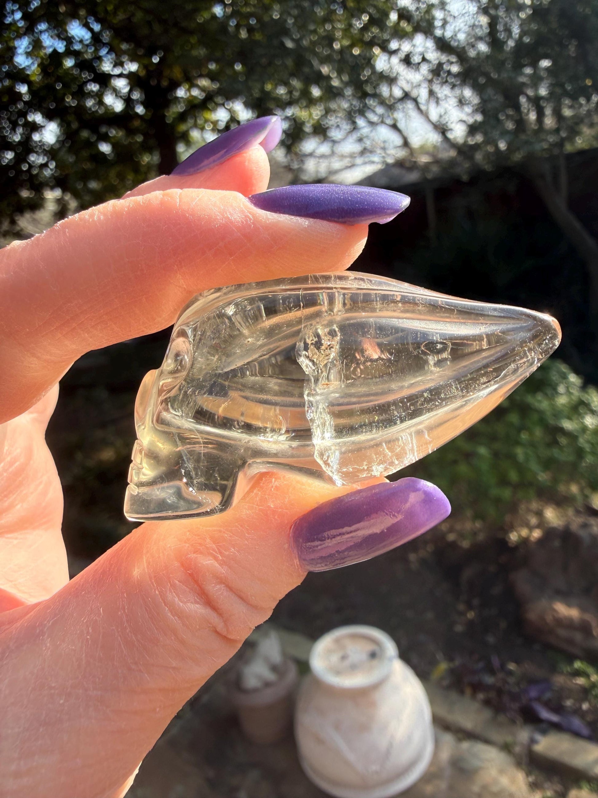 Citrine Travelers Skull, 2.3”, gifts, high vibration crystals, crystal healing, abundance skulls