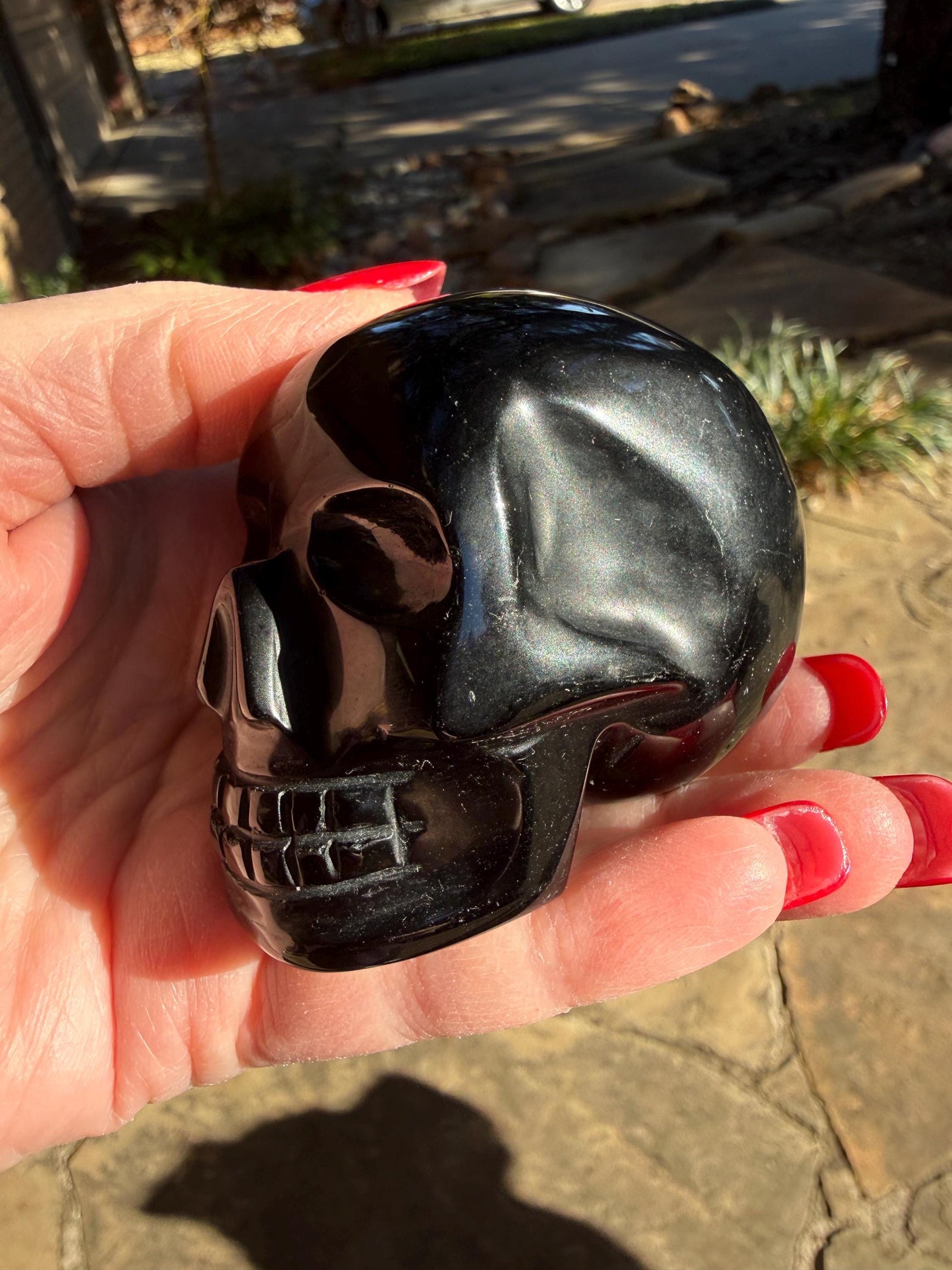 Black Obsidian Skull, 2.5”, crystal healing, crystals gift, reiki