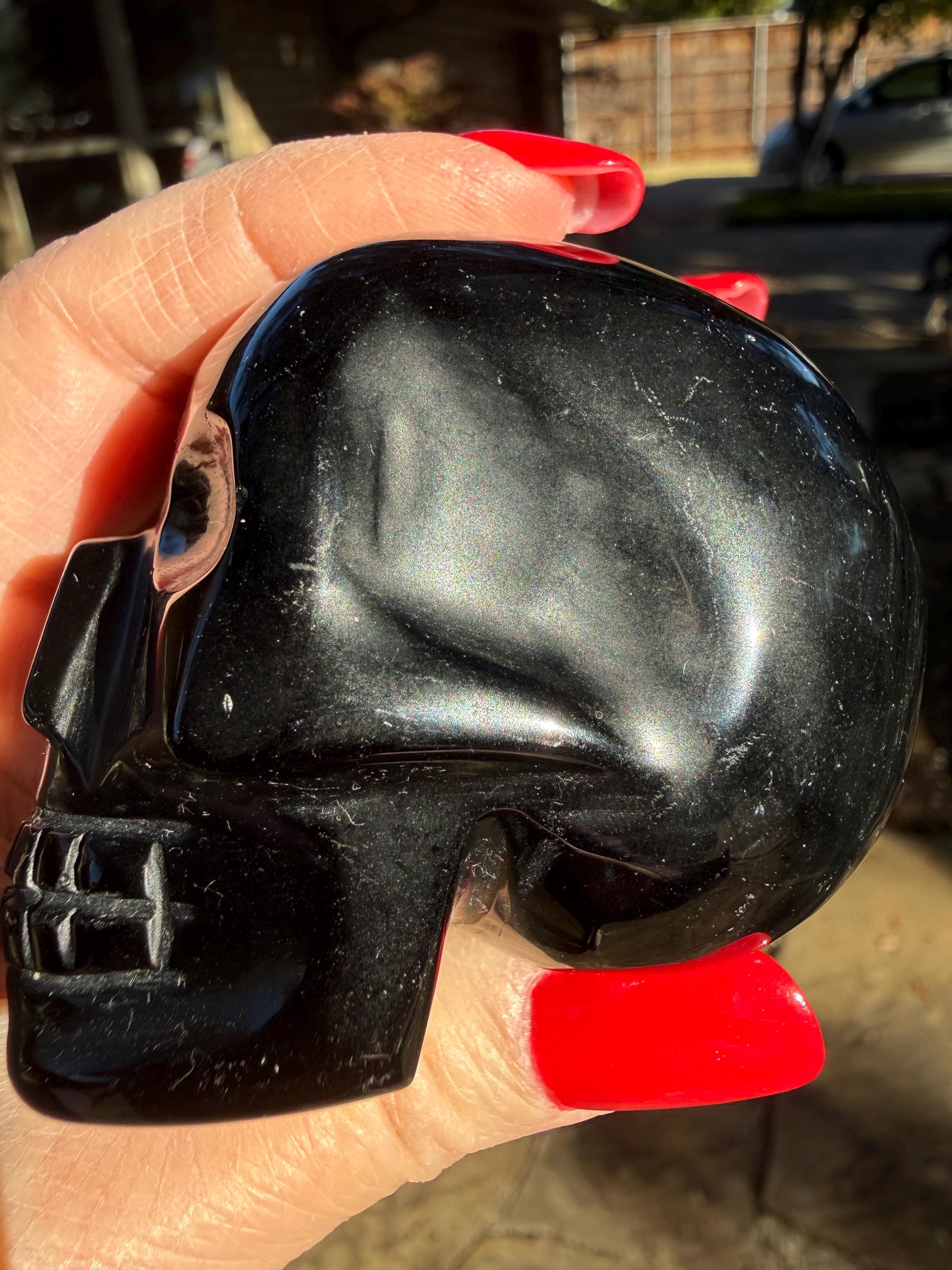 Black Obsidian Skull, 2.5”, crystal healing, crystals gift, reiki