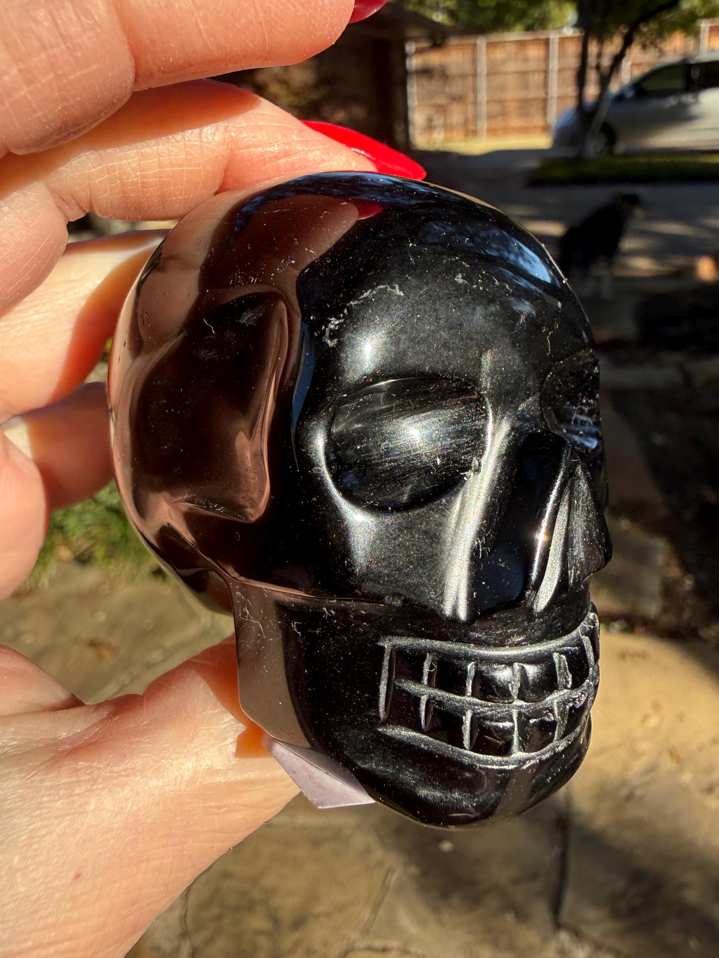 Black Obsidian Skull, 2.5”, crystal healing, crystals gift, reiki