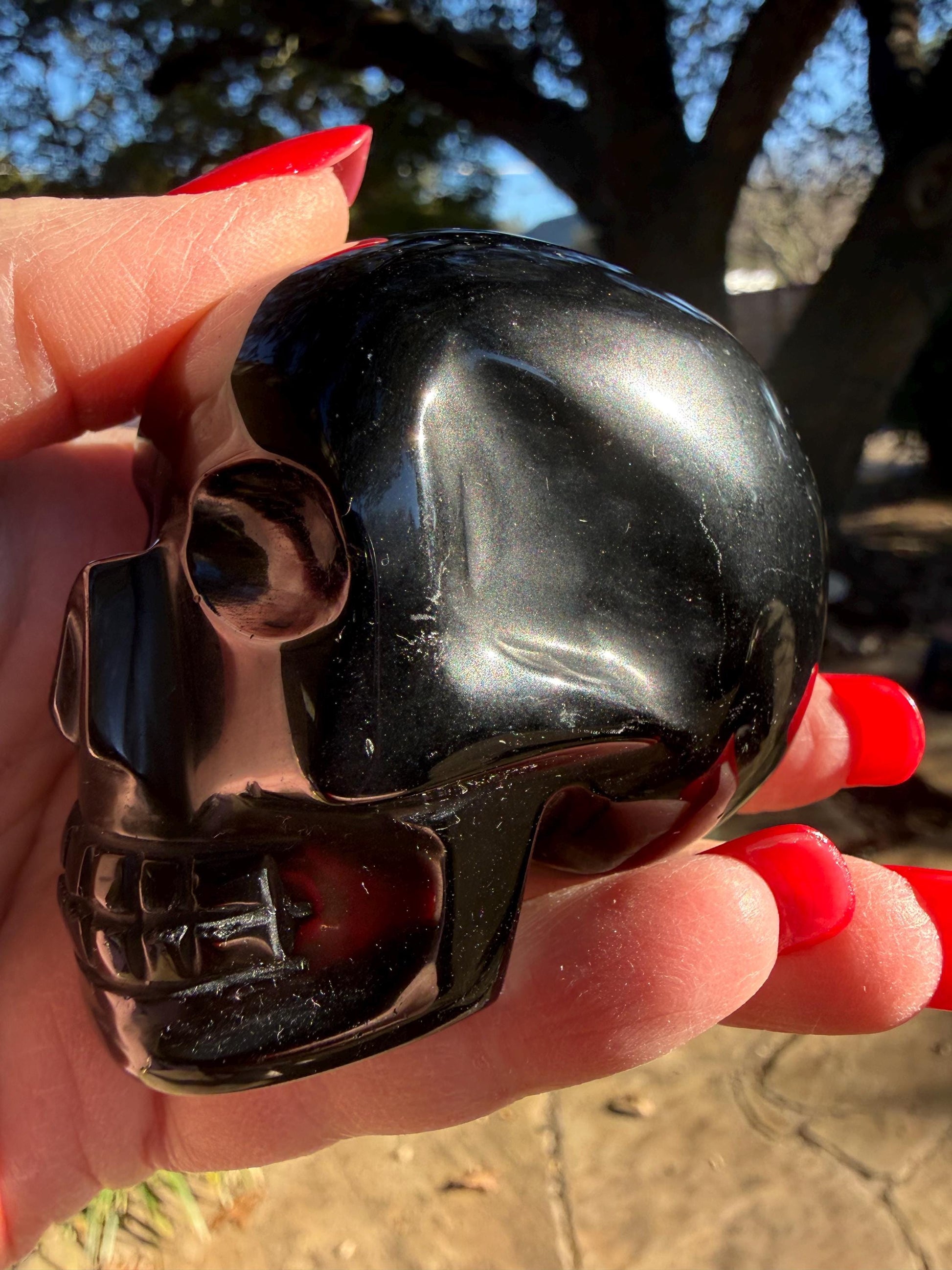 Black Obsidian Skull, 2.5”, crystal healing, crystals gift, reiki