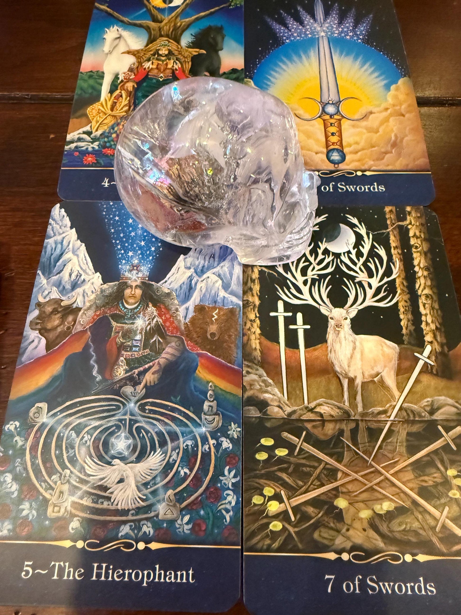 Lemurian Quartz stunning skull carving, high vibration crystals, altar, 2.75”