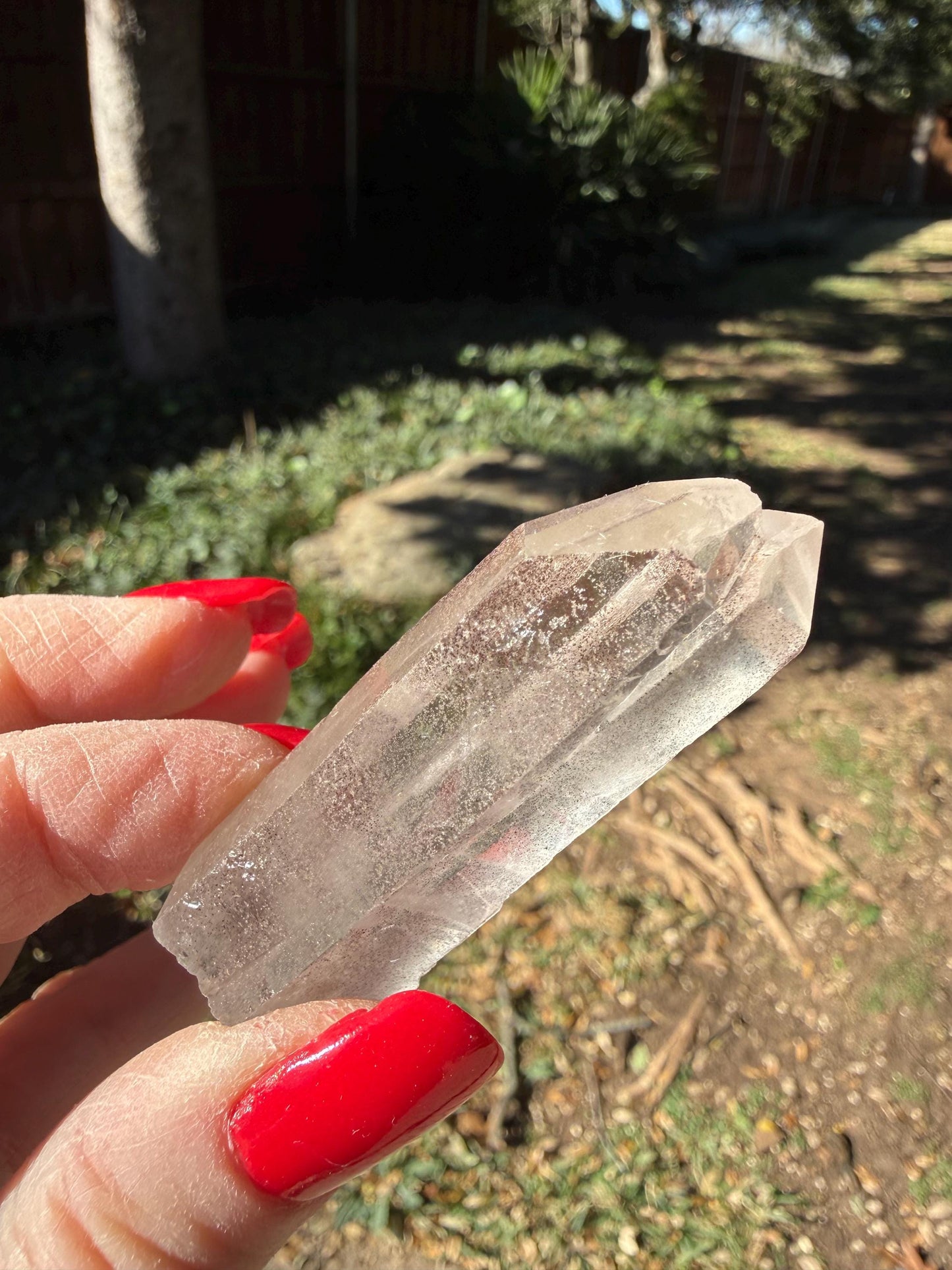 Purple Lemurian Twin Wand, new, high quality, striations, crystal healing, 2.3”