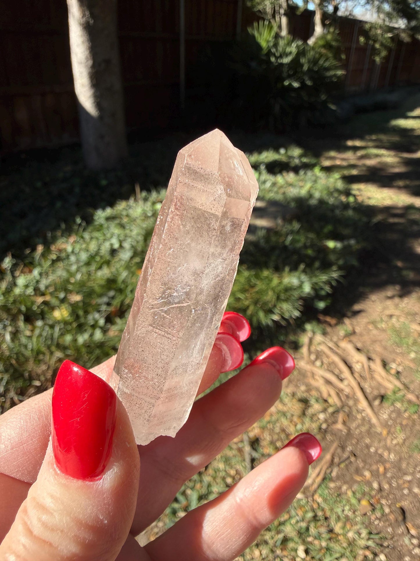 Purple Lemurian Twin Wand, new, high quality, striations, crystal healing, 2.3”