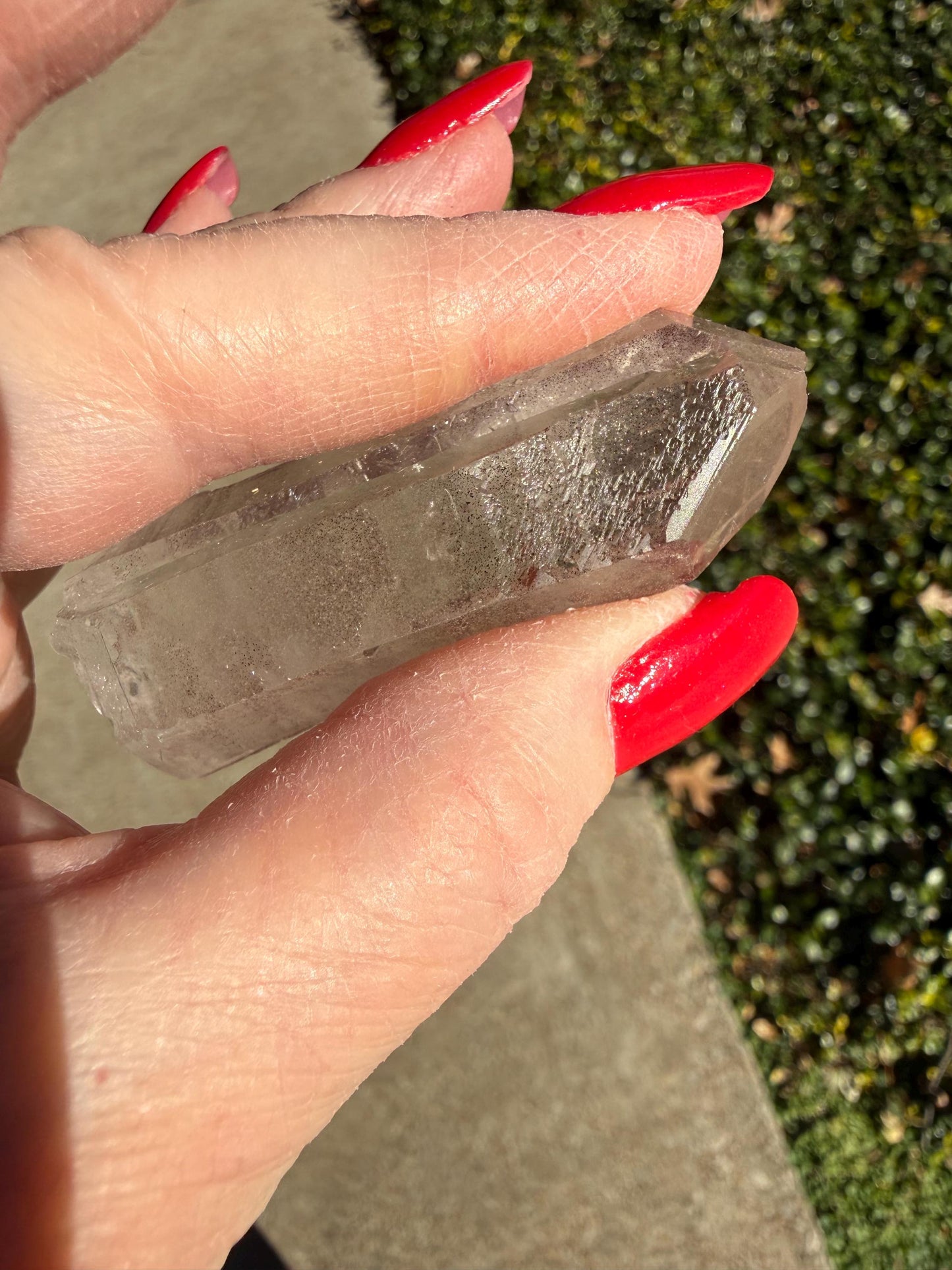 Purple Lemurian Twin Wand, new, high quality, striations, crystal healing, 2.3”