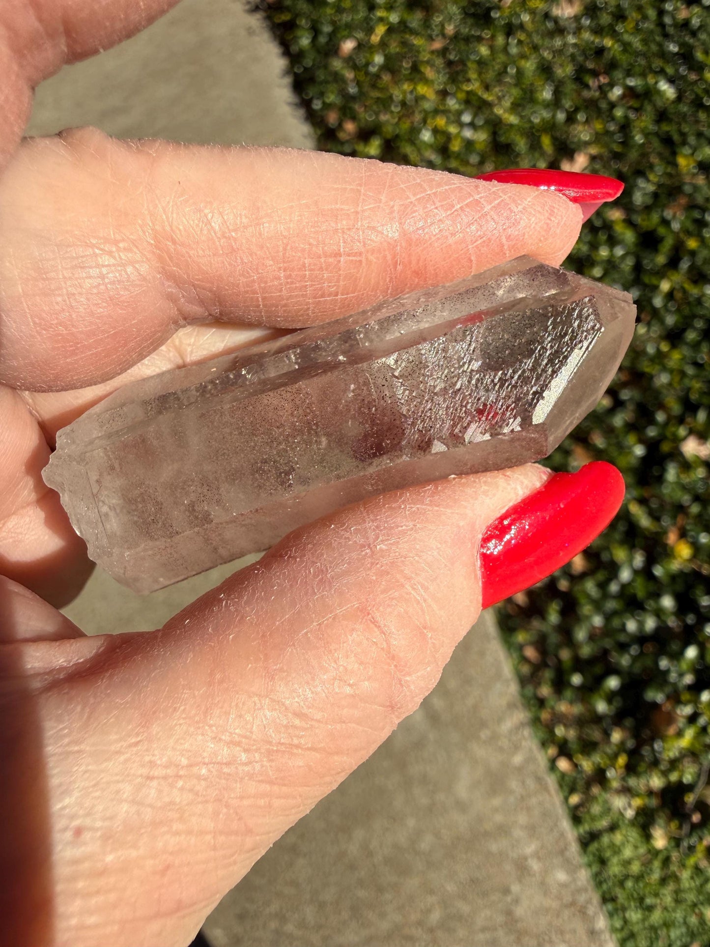 Purple Lemurian Twin Wand, new, high quality, striations, crystal healing, 2.3”