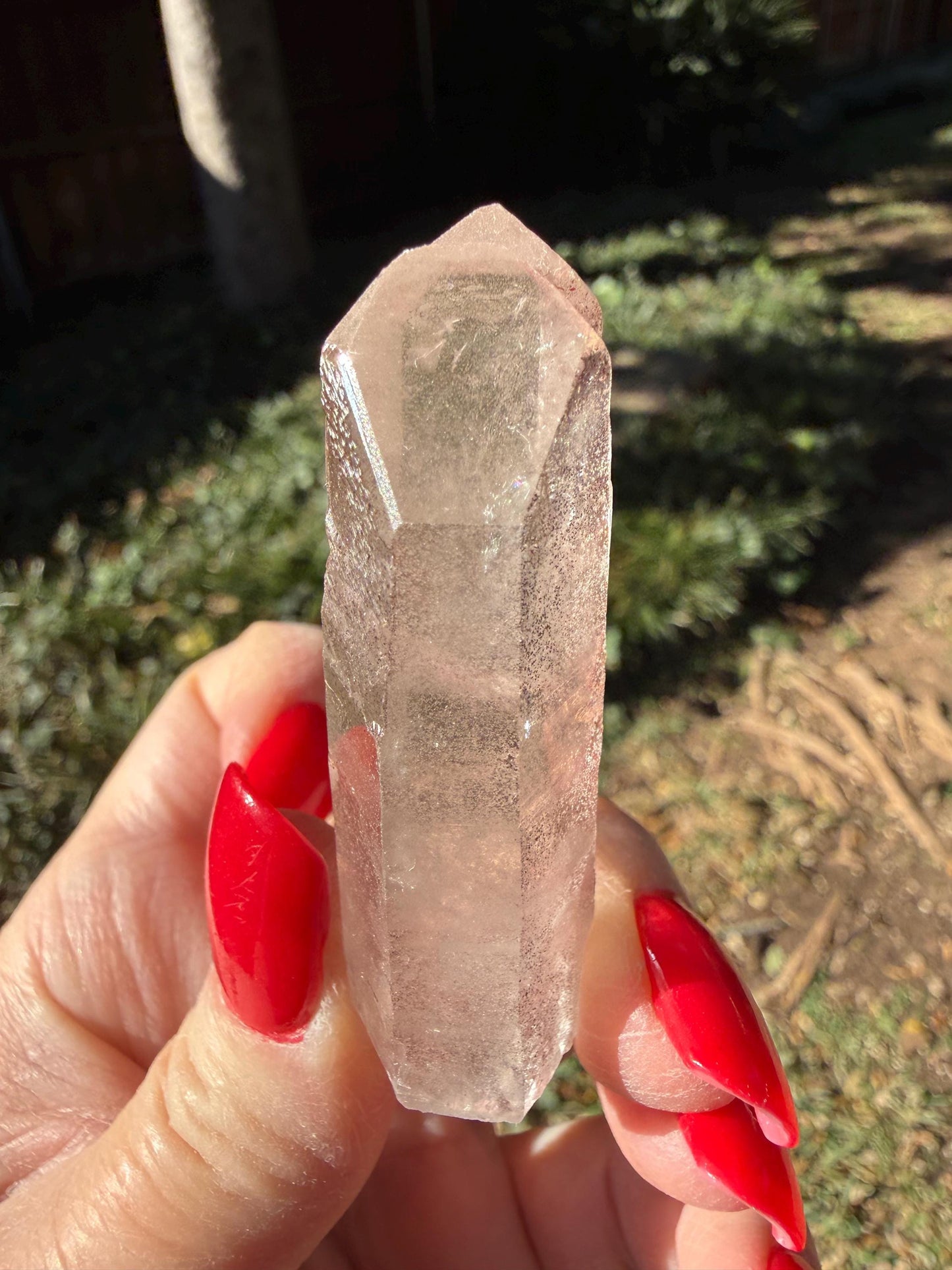 Purple Lemurian Twin Wand, new, high quality, striations, crystal healing, 2.3”