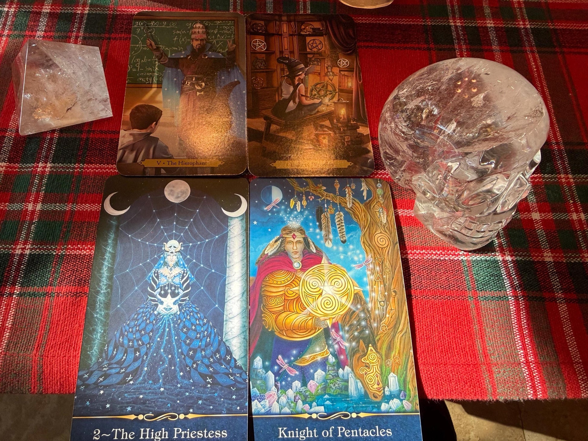 Lemurian Quartz stunning skull carving, high vibration crystals, altar, 3.3”