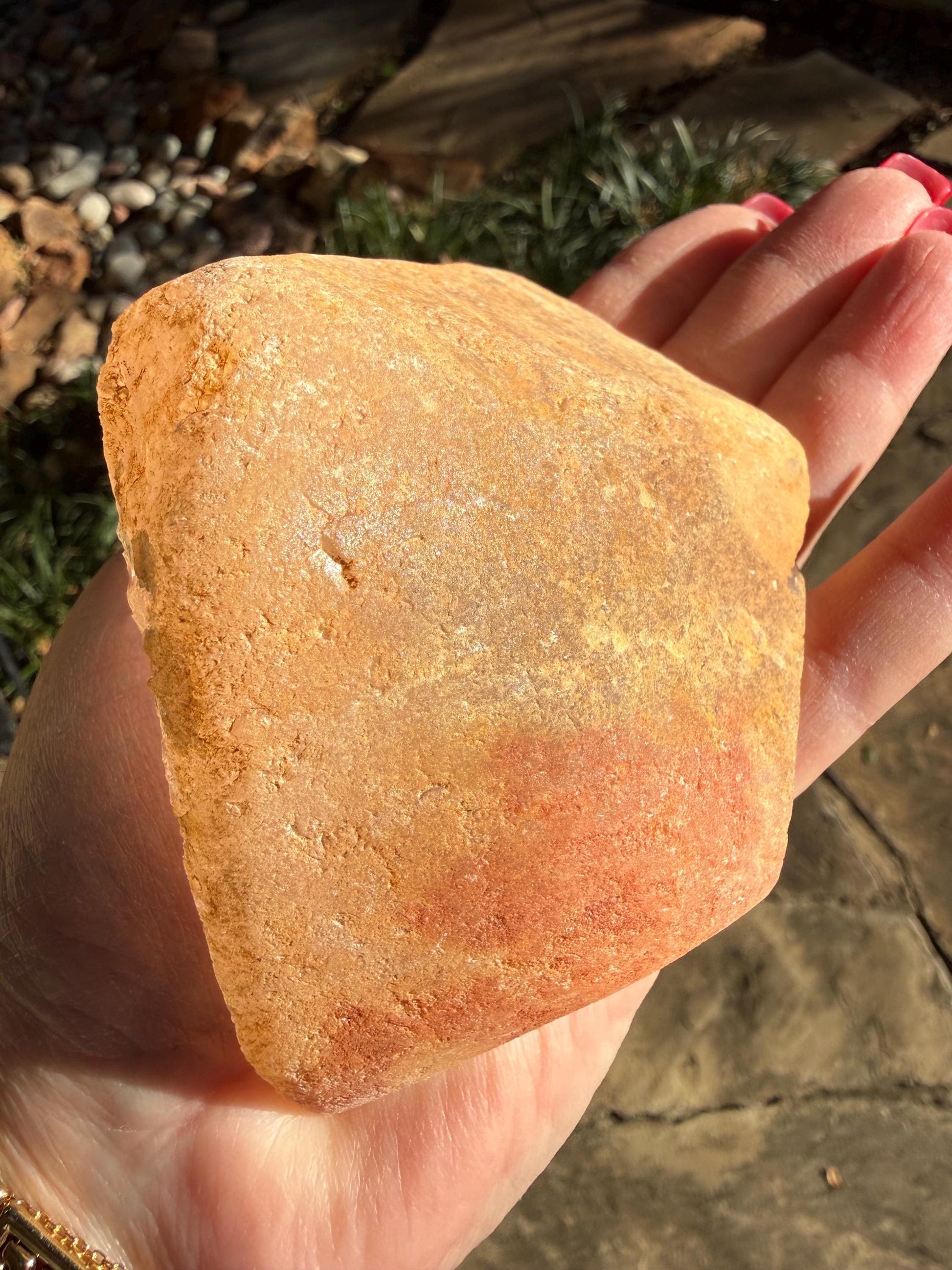 Golden Healer Dragon egg, new, altar, gifts, crystal healing, high vibration crystals, 4.25”