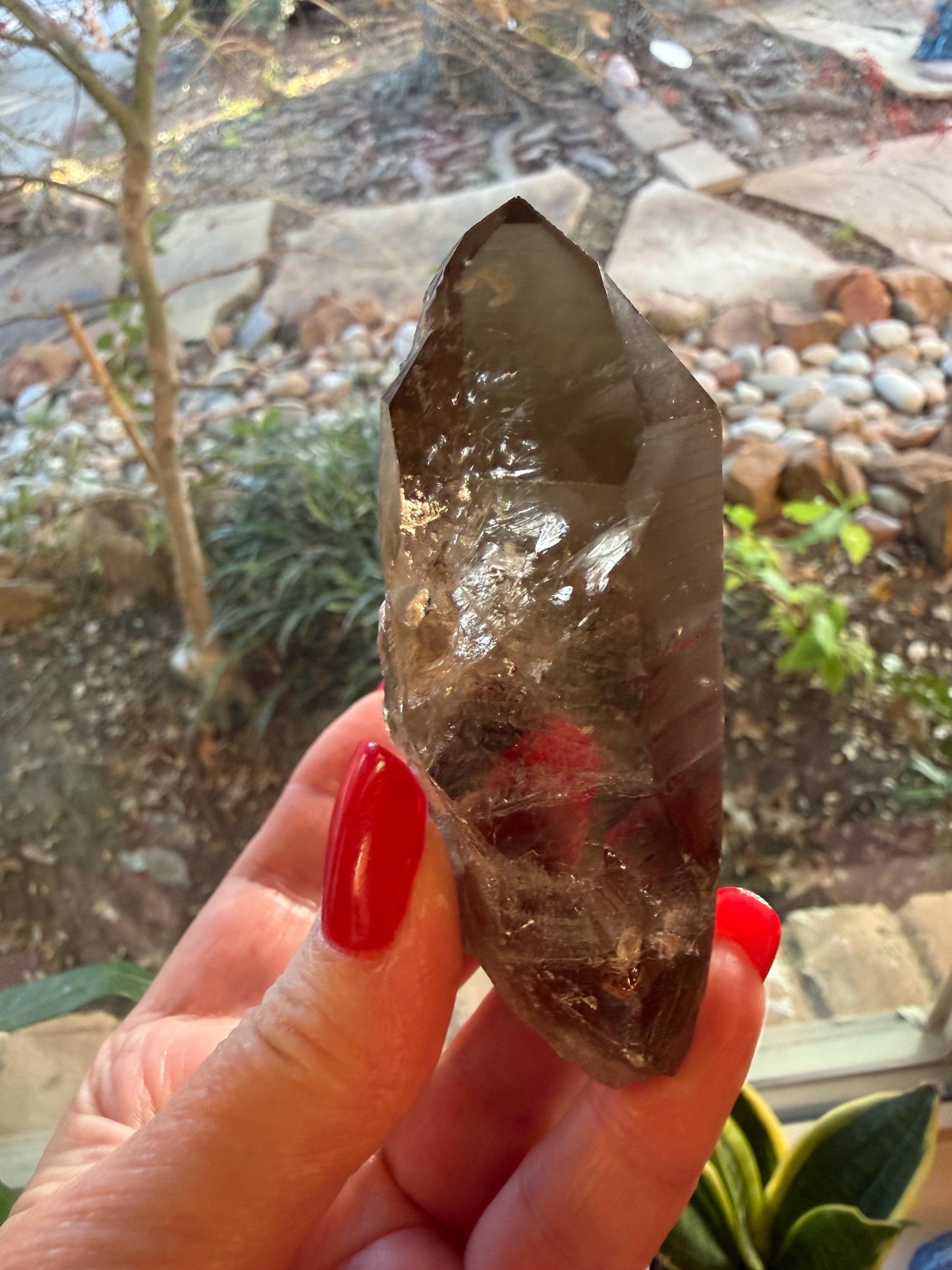 Smoky Lemurian wand, 3.5”, record keepers, high vibration crystals, crystal healing, gift