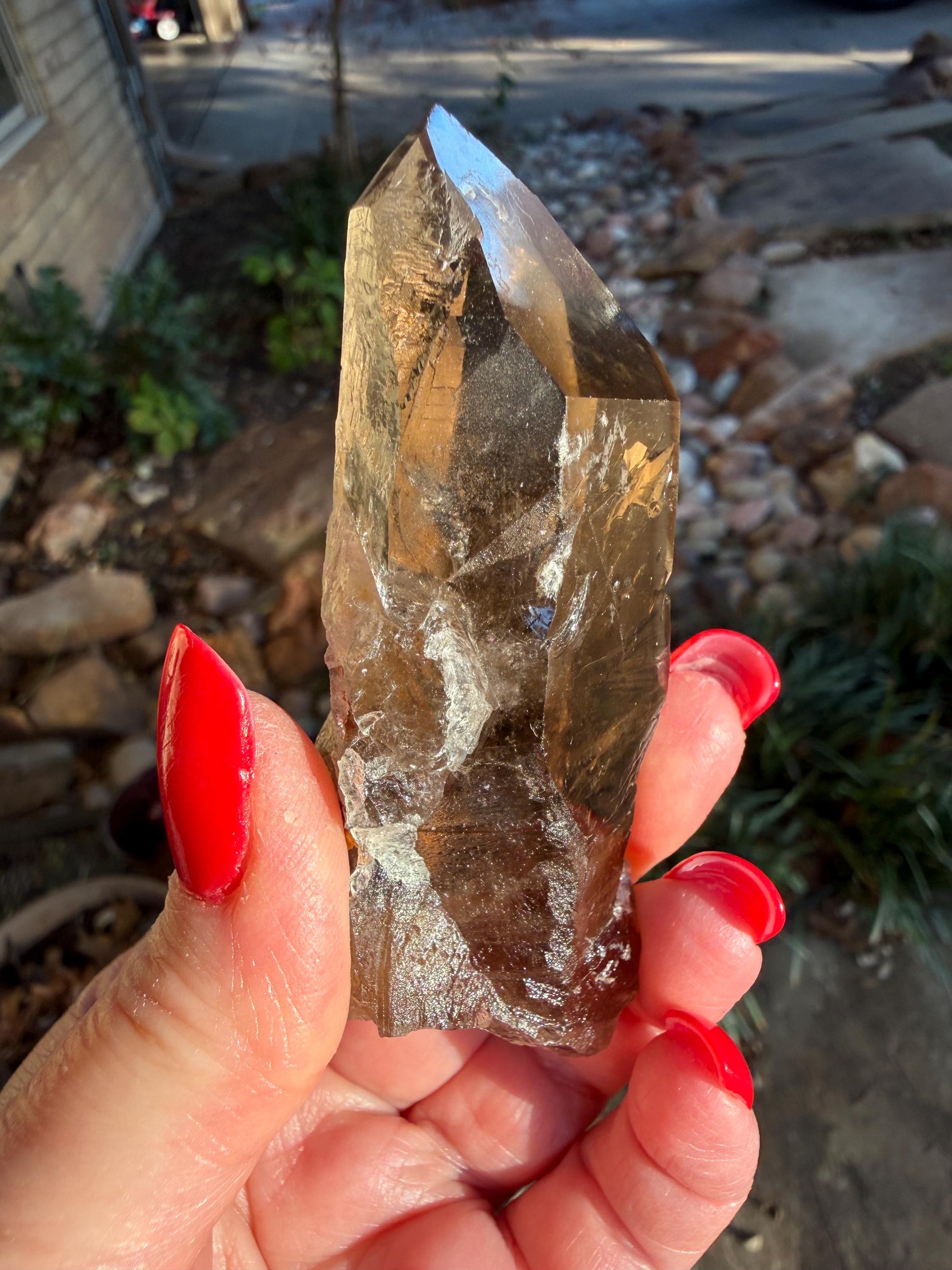 Smoky Lemurian wand, 3.5”, record keepers, high vibration crystals, crystal healing, gift