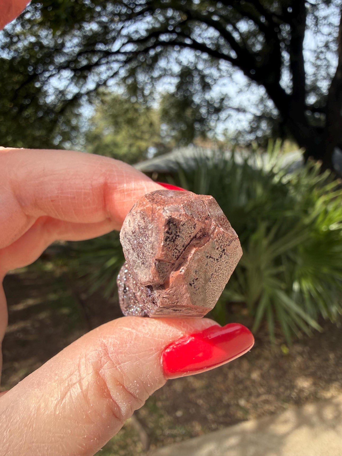 Purple Dragon Lemurian Wand, new, high quality, striations, crystal healing, 2”, hematite, premium