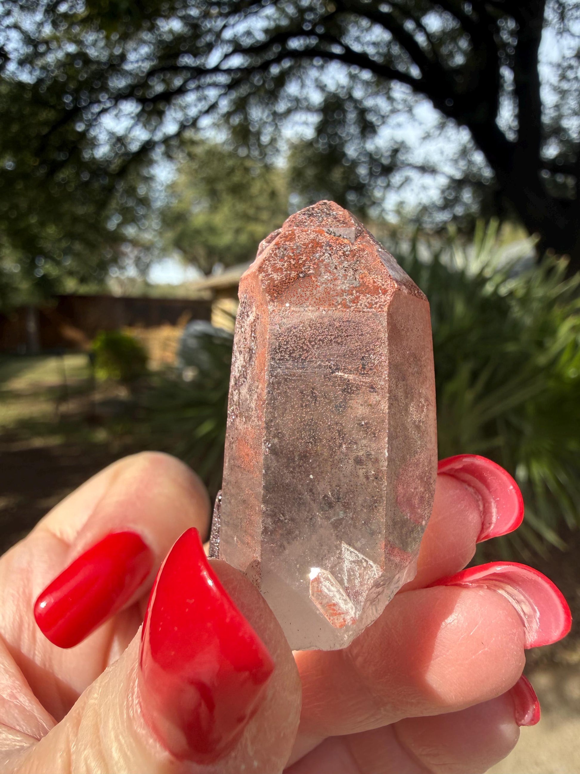 Purple Dragon Lemurian Wand, new, high quality, striations, crystal healing, 2”, hematite, premium