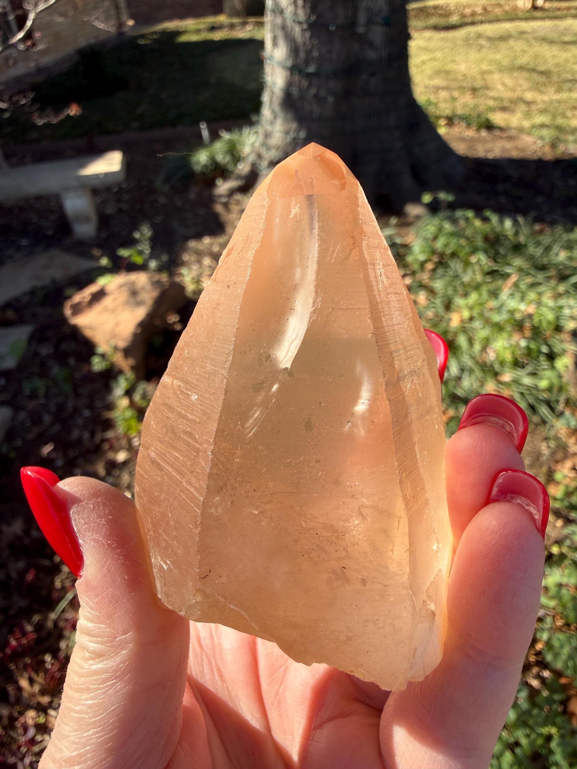Rare Record Keeper Gold Lemurian, new, high quality, 3.5”, crystal healing, gift