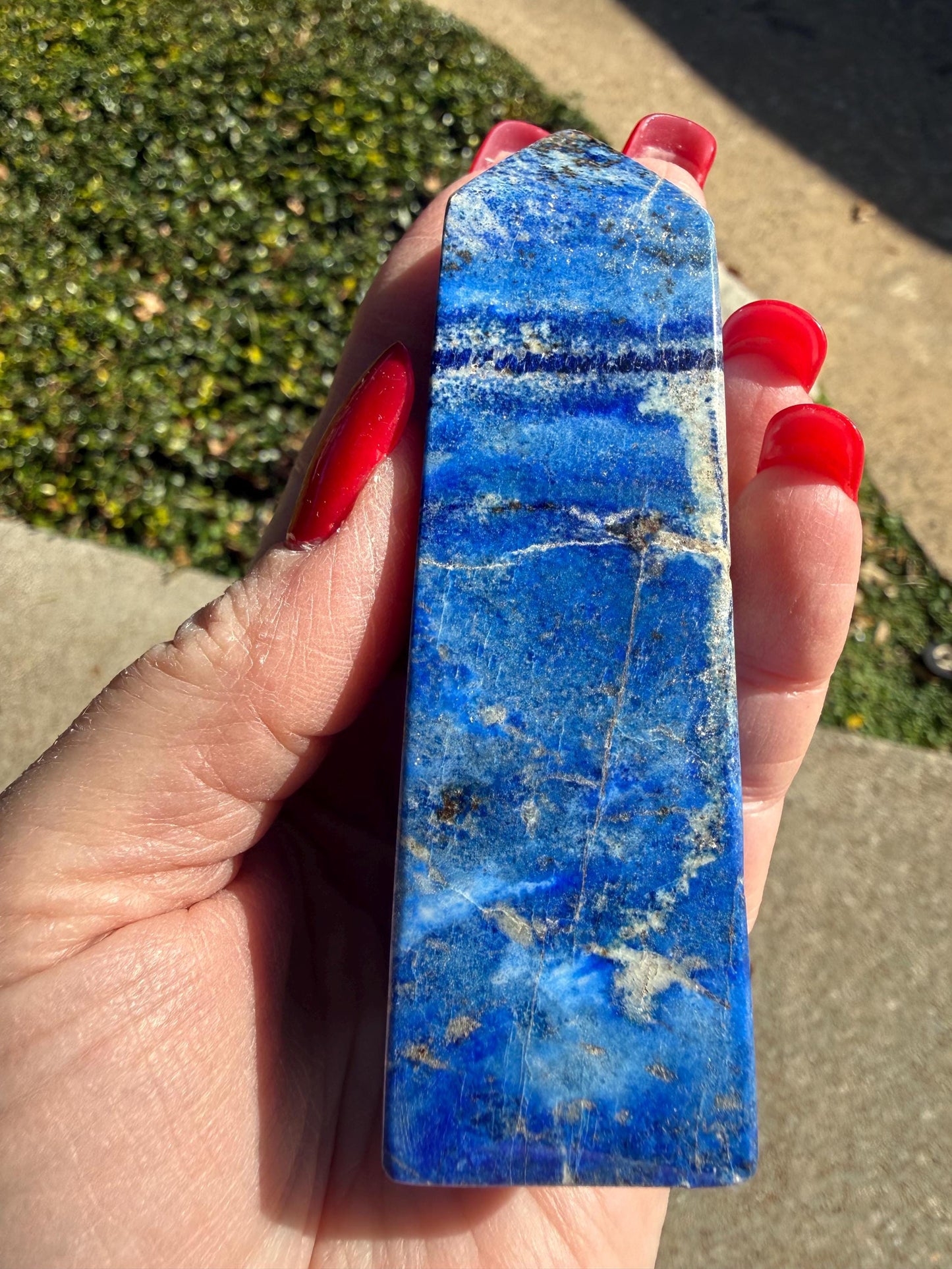 Lapis Lazuli Tower AAA, 3.7”, New, Crystal Healing, Gift, Altar, High Vibration Crystals