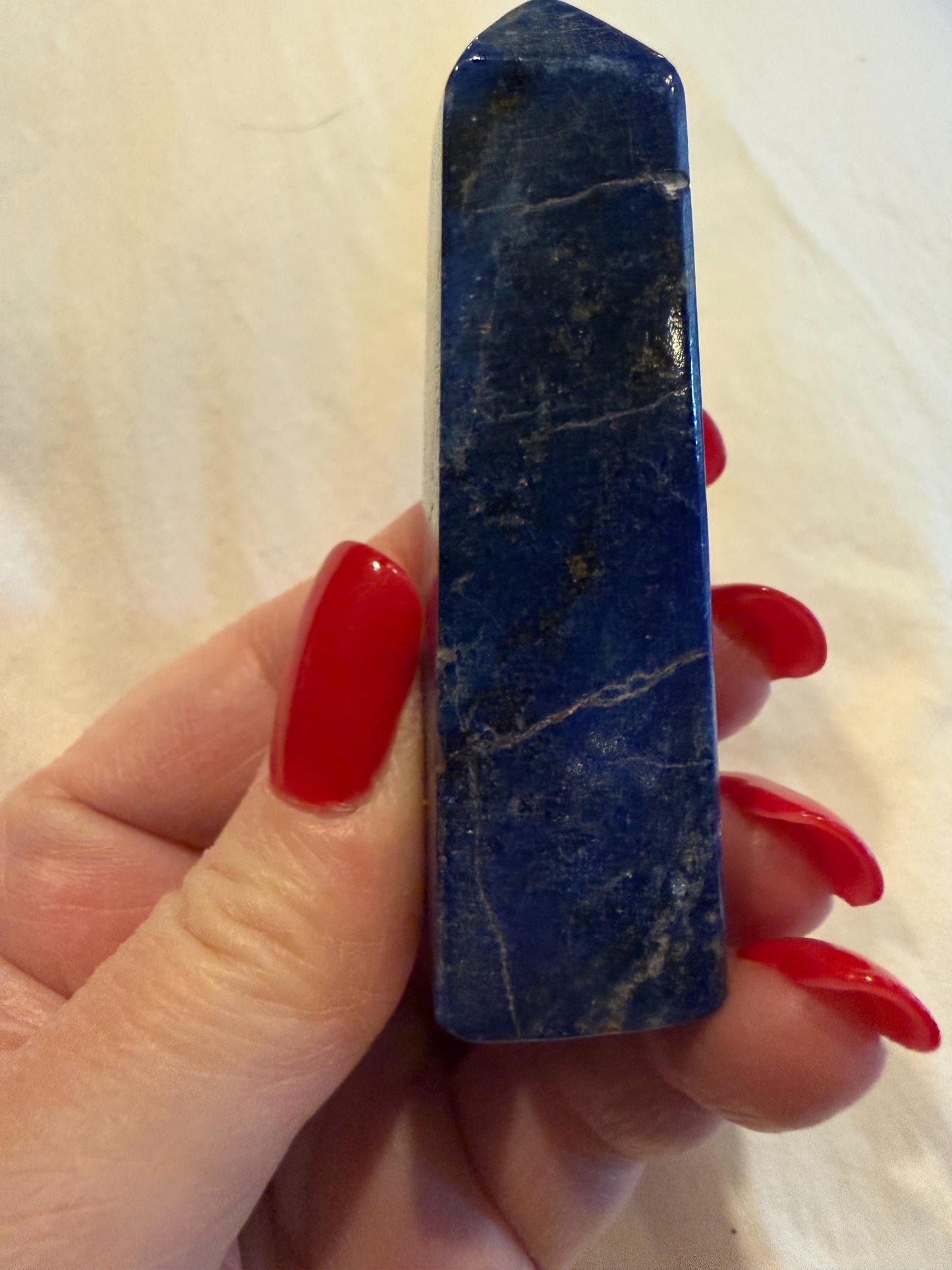 Chipped Lapis Lazuli Tower AAA, 2.9”, New, Crystal Healing, Gift, Altar, High Vibration Crystals